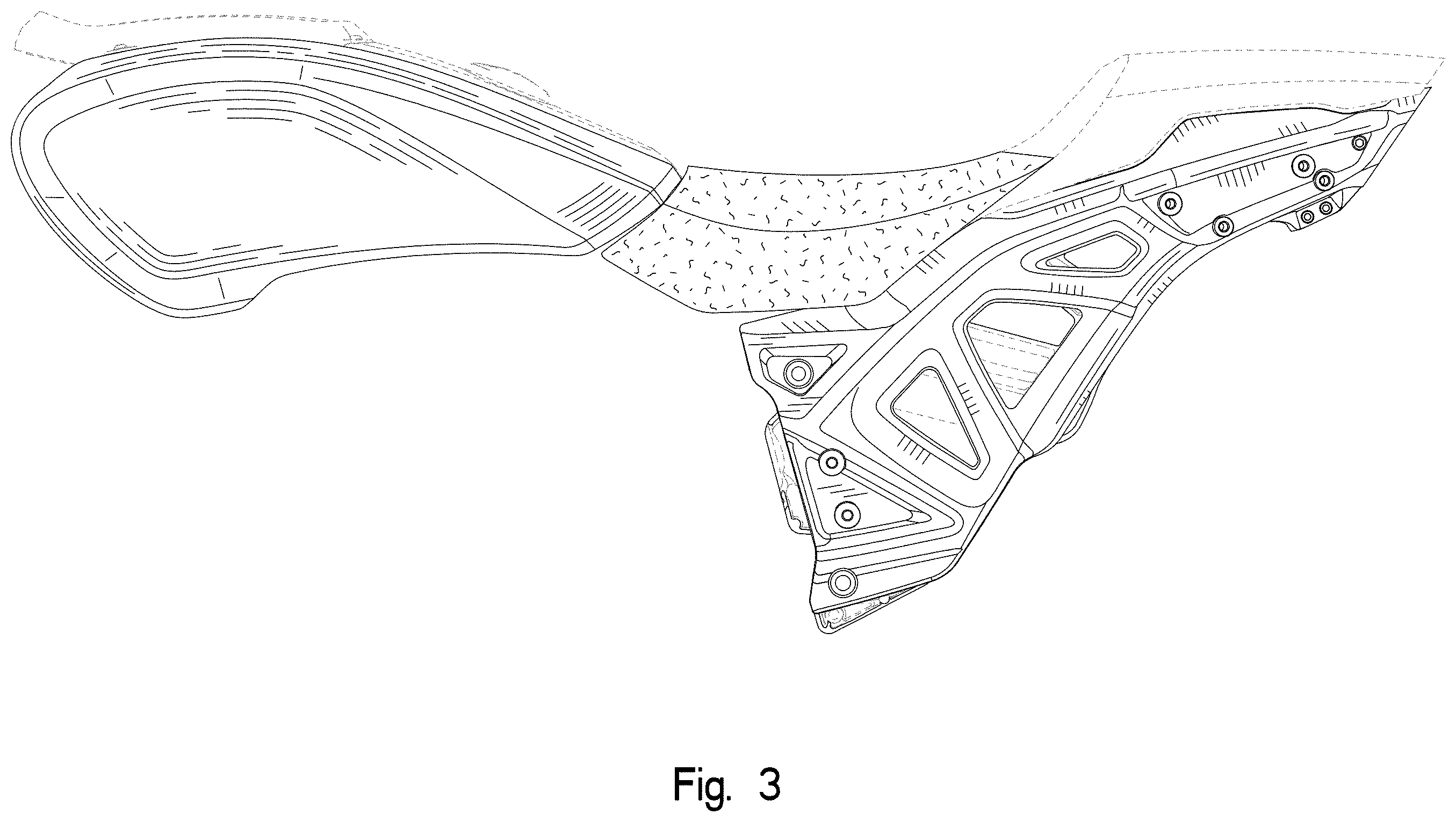 Patent USD1001687 Figure 3 – Motorcycle