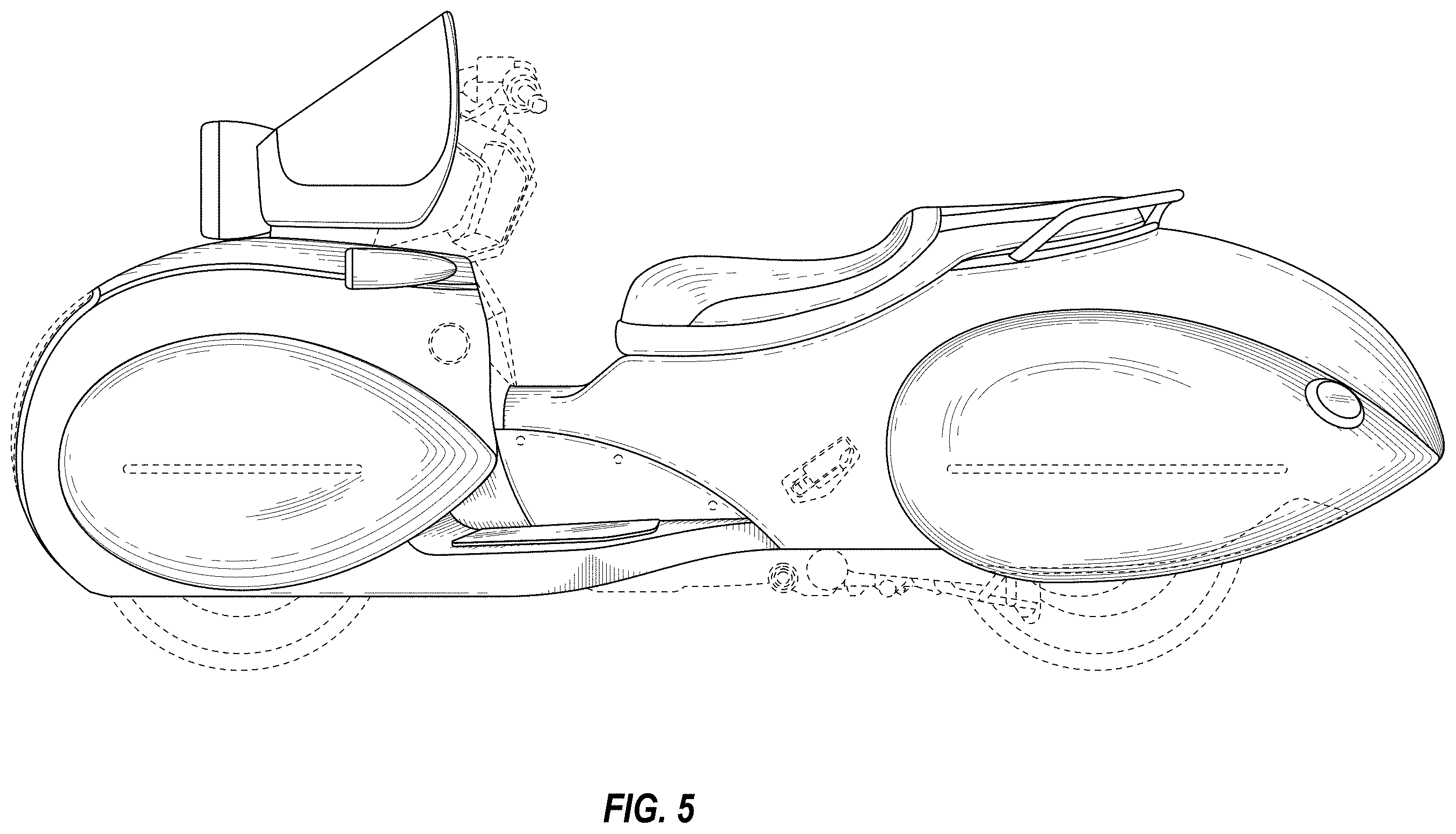Patent USD1001688 Figure 4 – Motorcycle