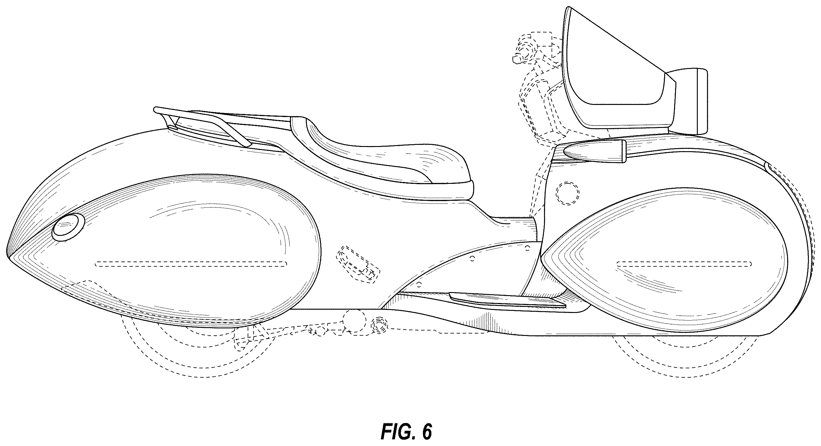 Patent USD1001688 Figure 5 – Motorcycle