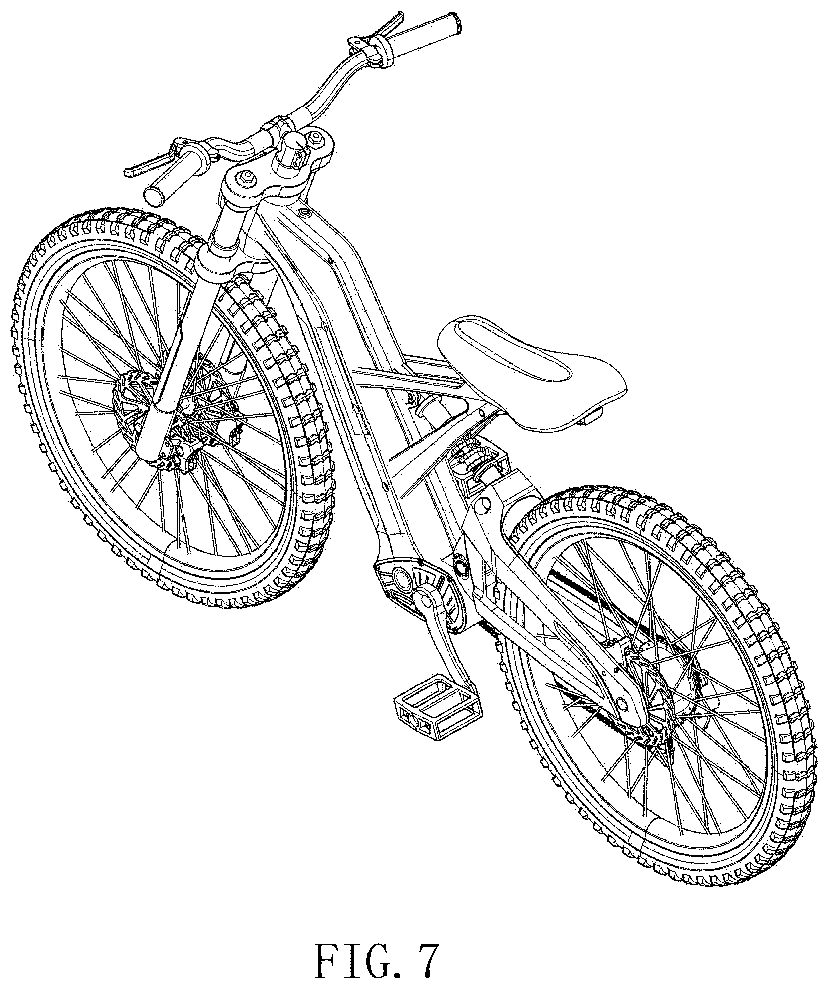 Patent USD1001689 Figure 7 – Electric bike