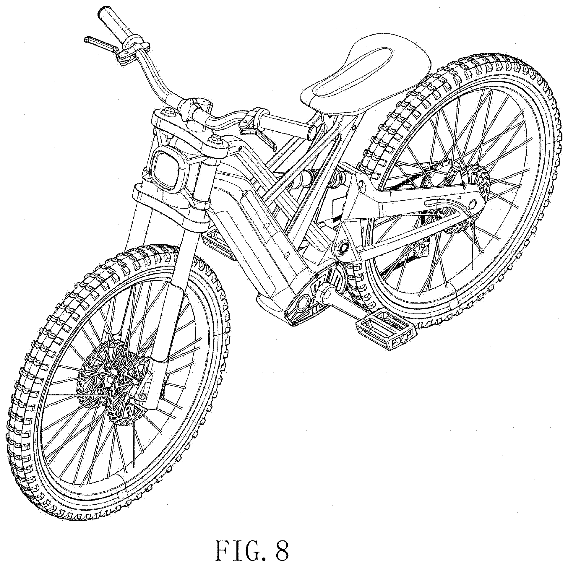Patent USD1001689 Figure 8 – Electric bike