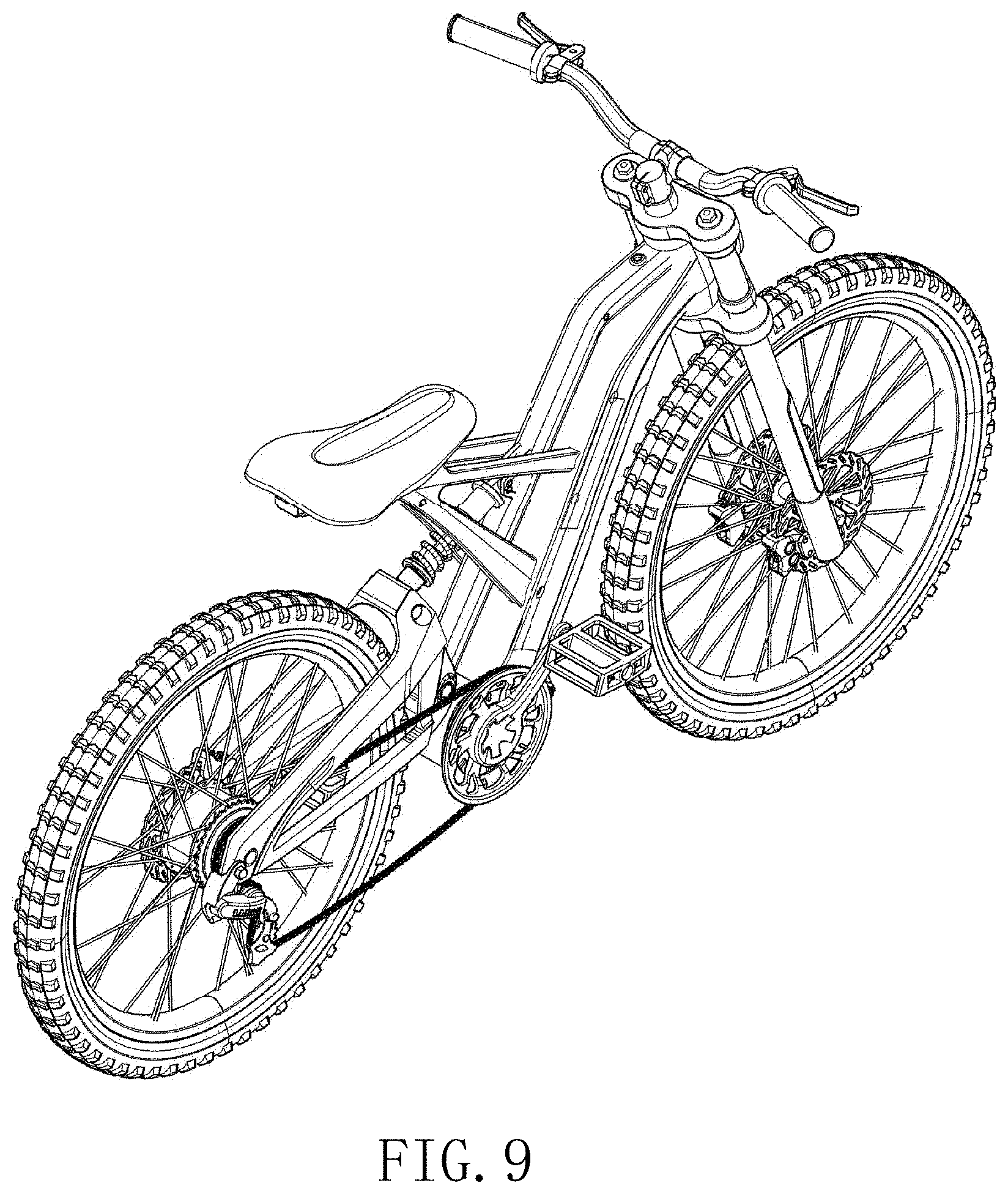 Patent USD1001689 Figure 9 – Electric bike