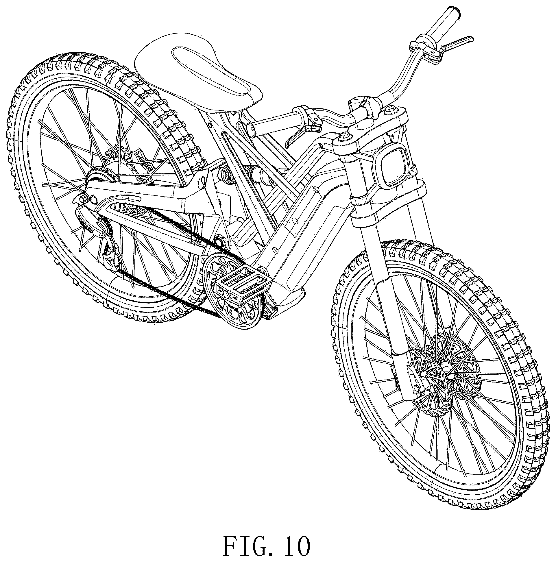 Patent USD1001689 Figure 10 – Electric bike