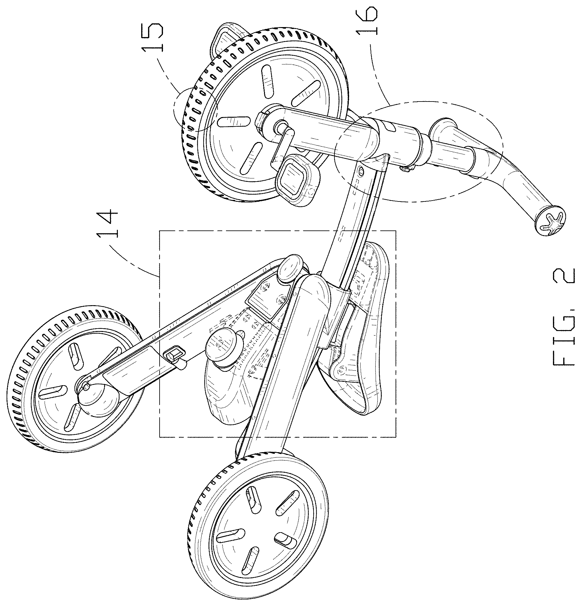 Patent USD1001690 Figure 2 – Tricycle
