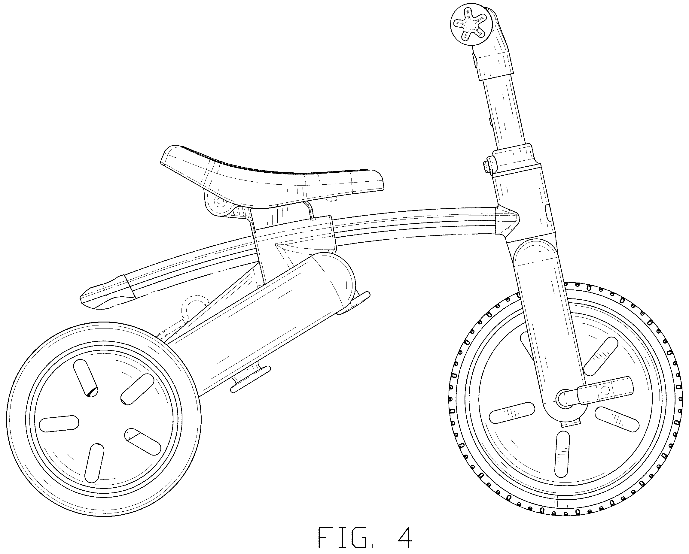 Patent USD1001690 Figure 4 – Tricycle