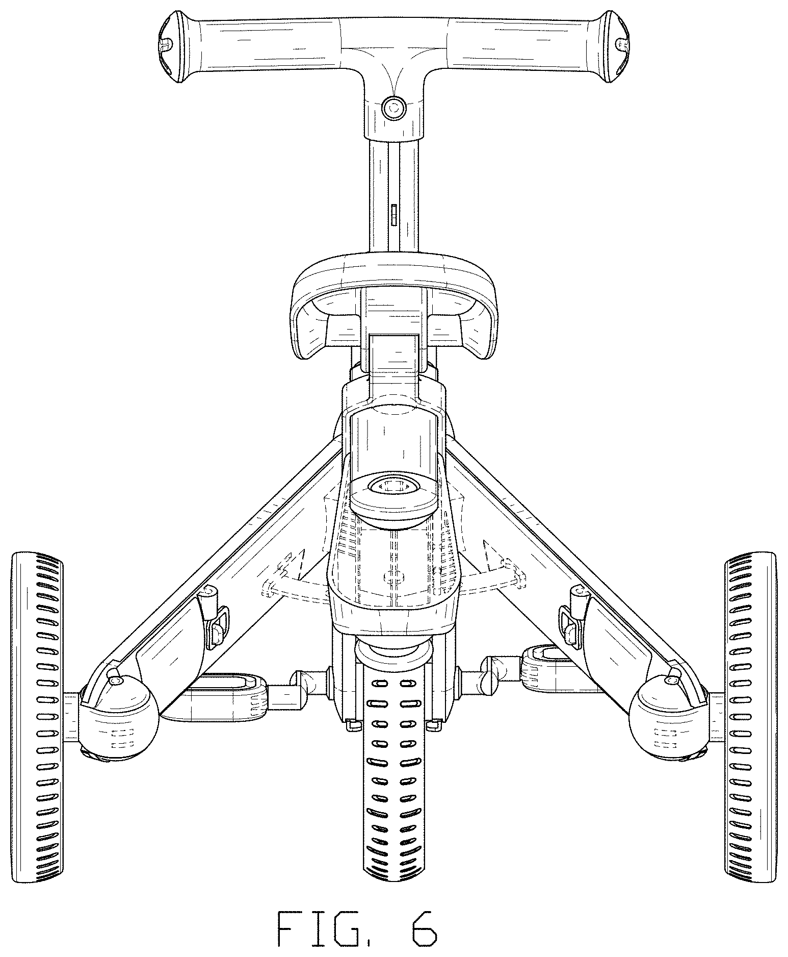 Patent USD1001690 Figure 6 – Tricycle