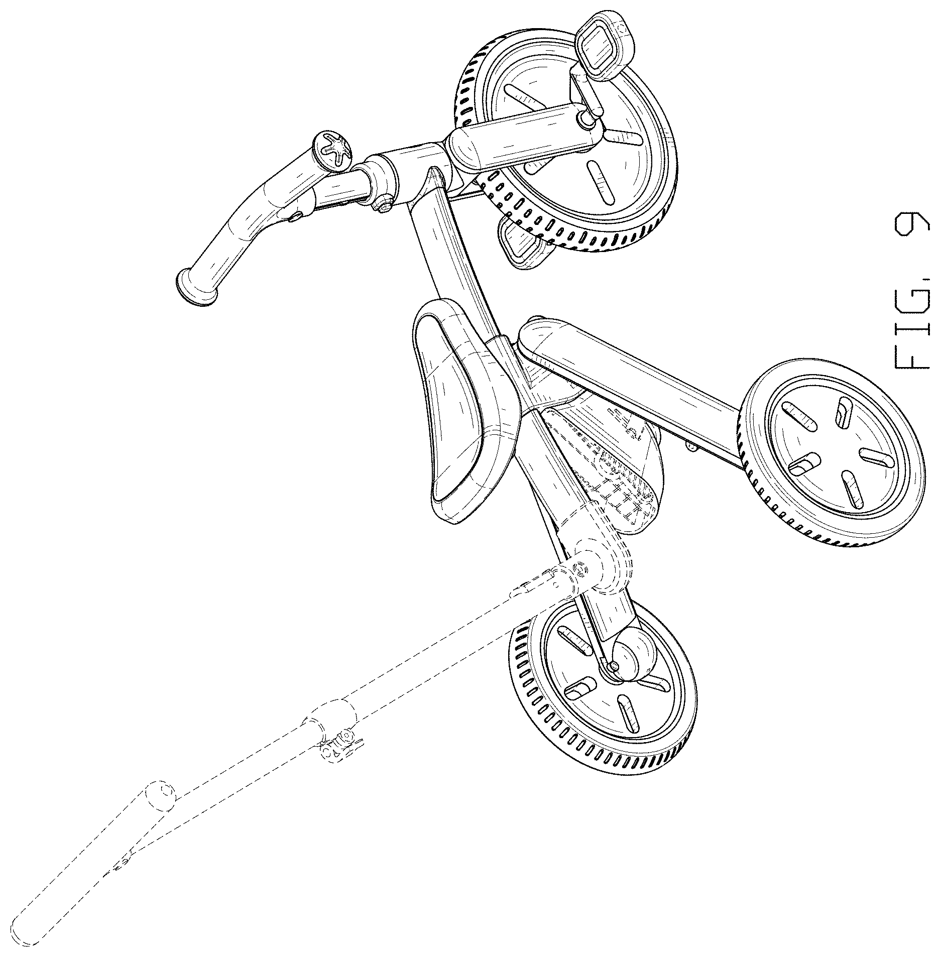 Patent USD1001690 Figure 9 – Tricycle