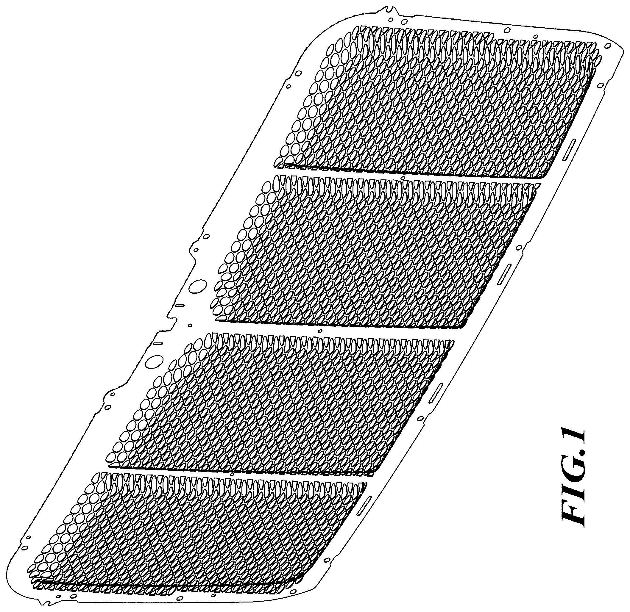 Patent USD1001691 Figure 1 – Vehicle grille