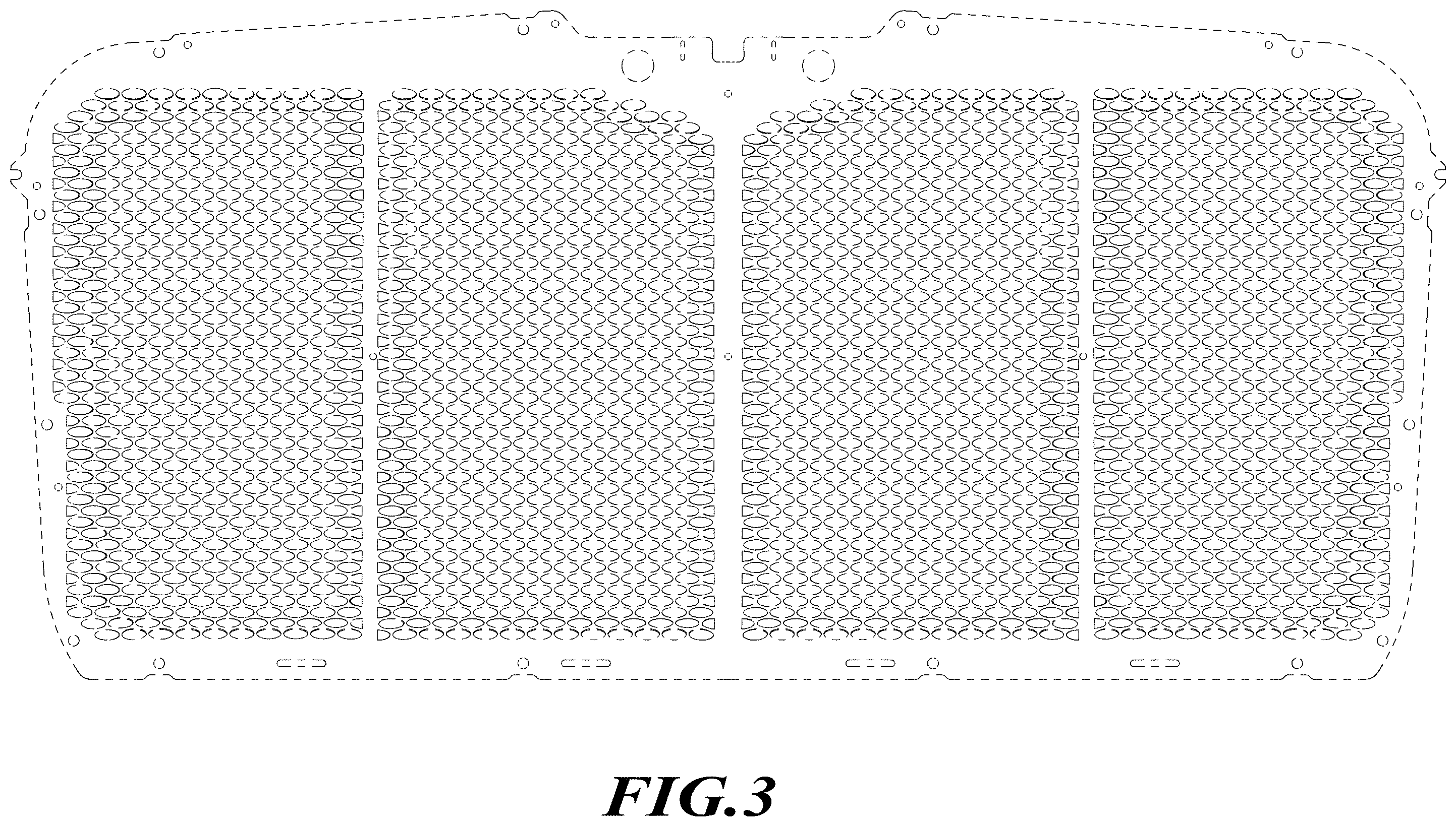Patent USD1001691 Figure 3 – Vehicle grille