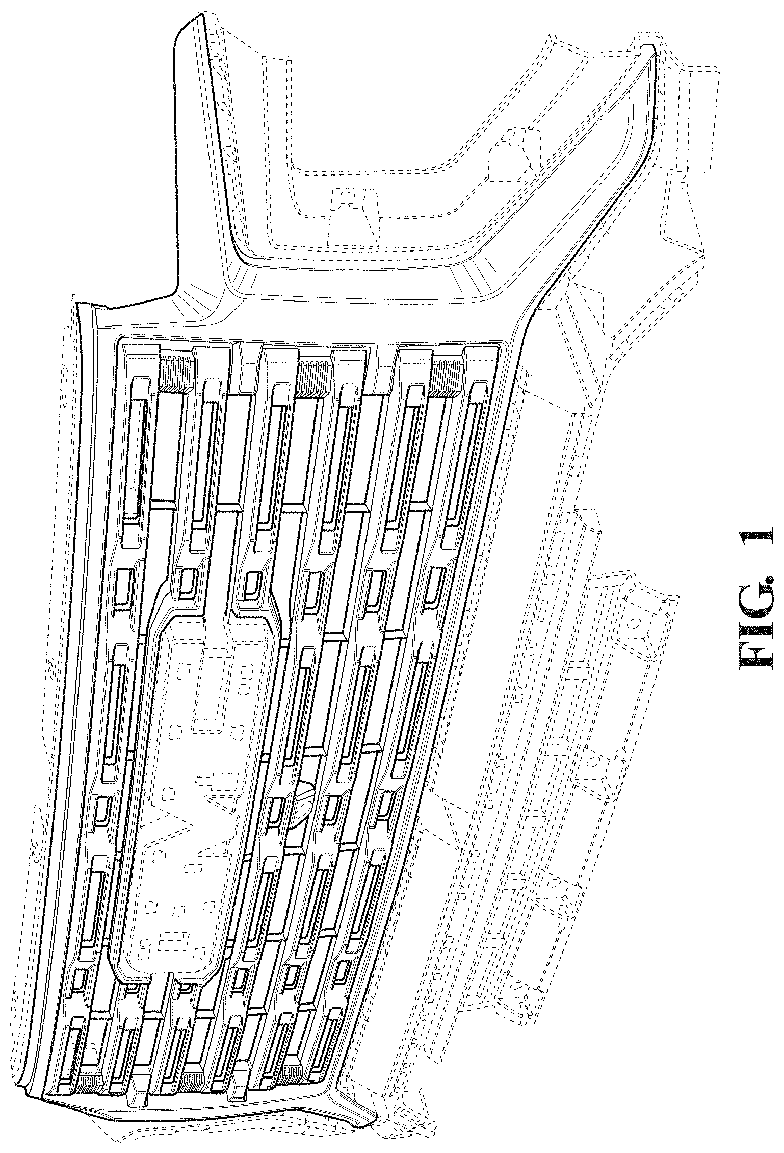 Patent USD1001692 — Vehicle grille — Figure 1
