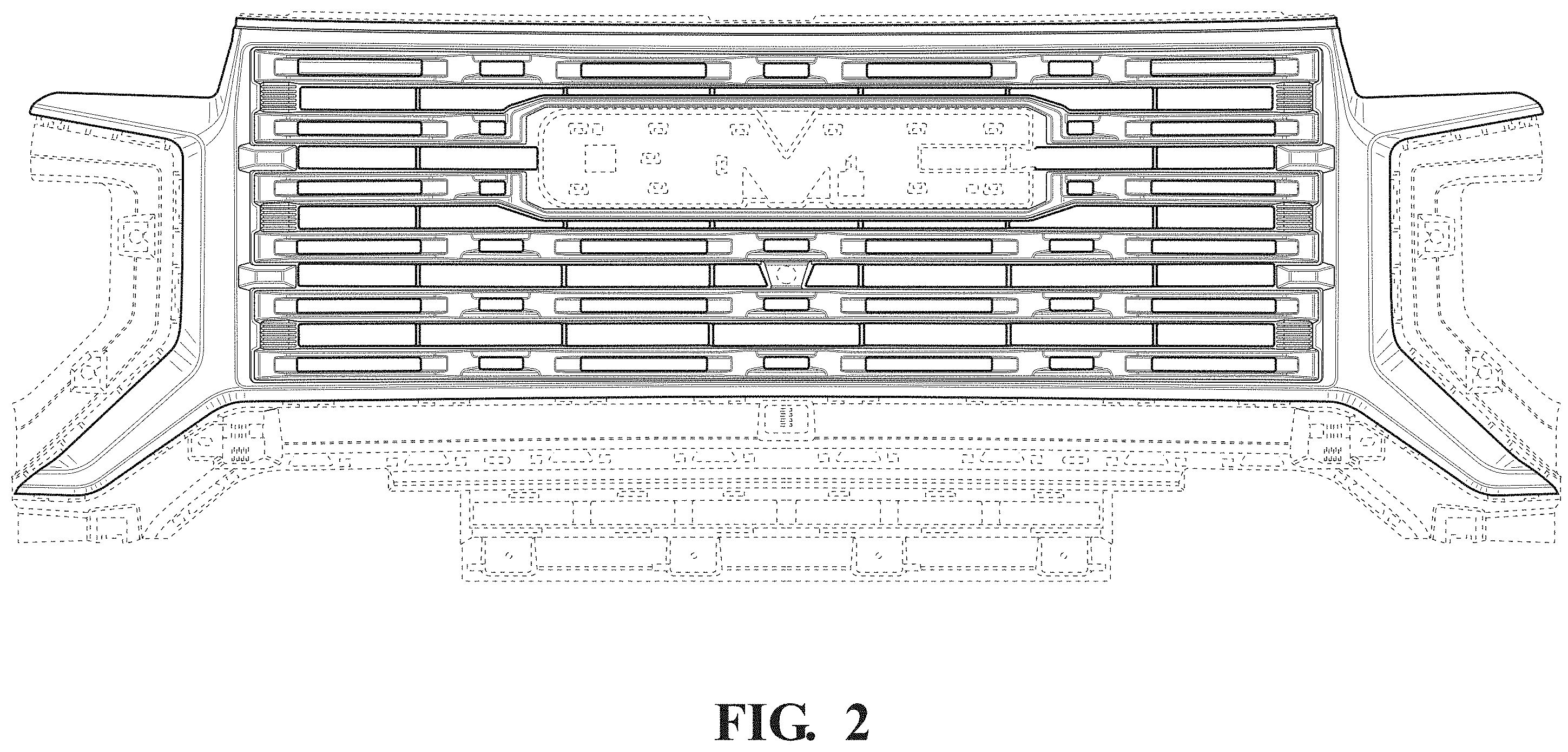 Patent USD1001692 Figure 2 – Vehicle grille