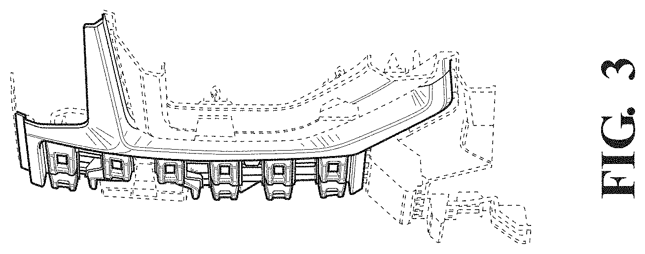 Patent USD1001692 Figure 3 – Vehicle grille