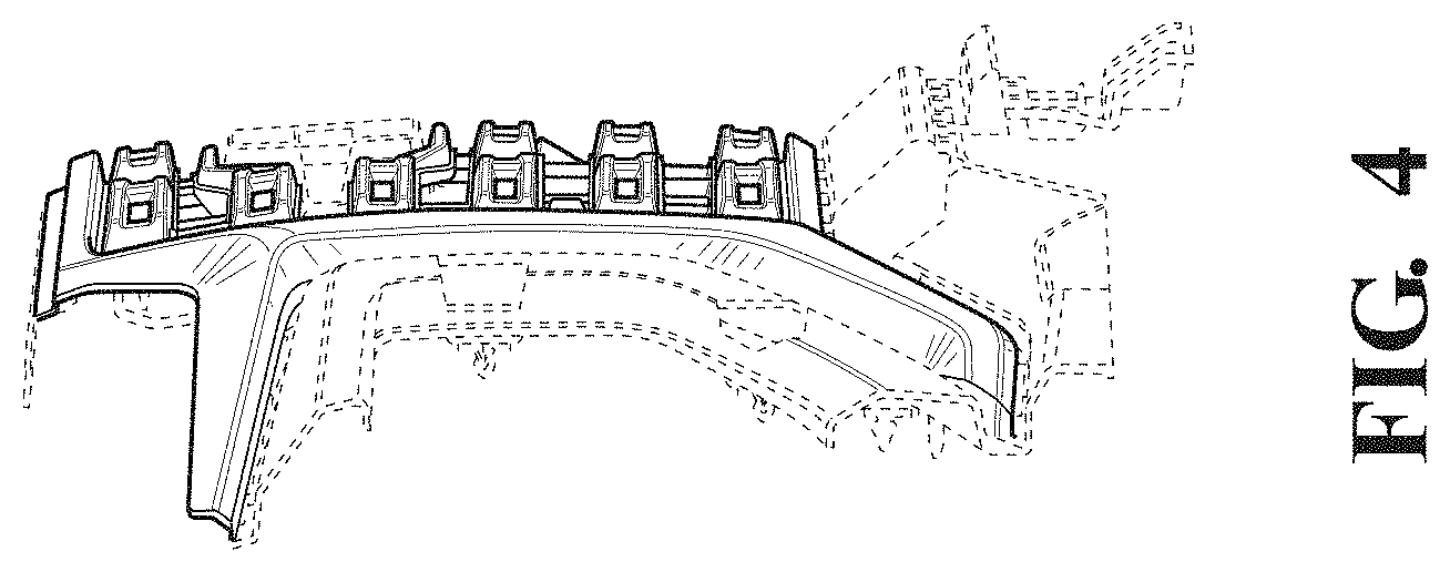 Patent USD1001692 Figure 4 – Vehicle grille