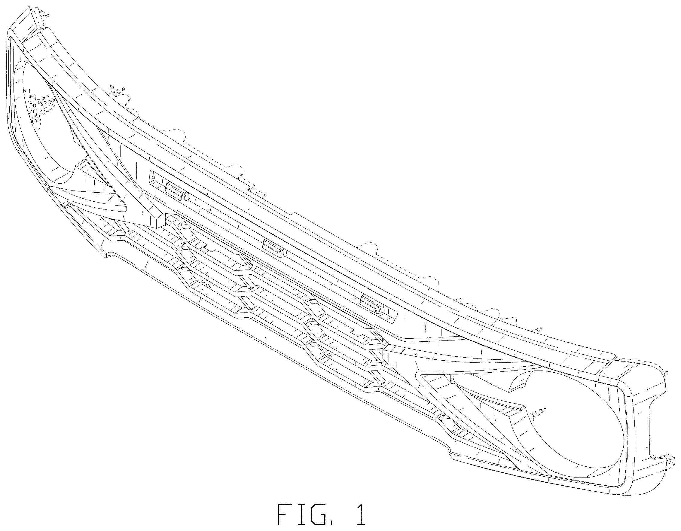 Patent USD1001693 Figure 1 – Car front grill