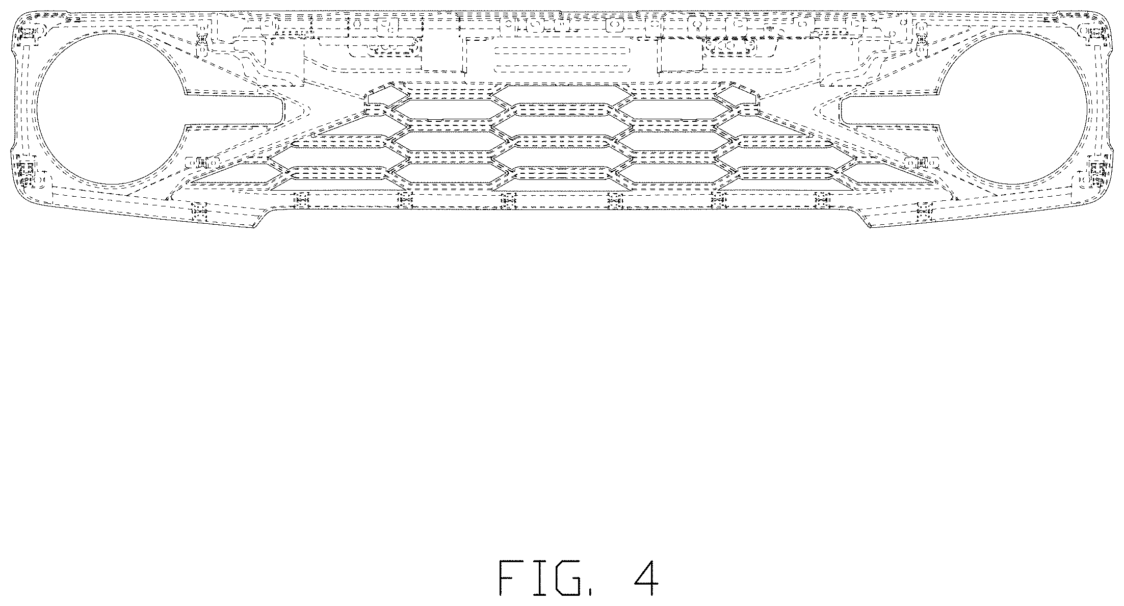 Patent USD1001693 Figure 4 – Car front grill