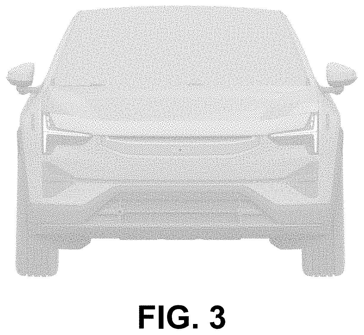 Patent USD1001694 Figure 3 – Rear end of a motor vehicle