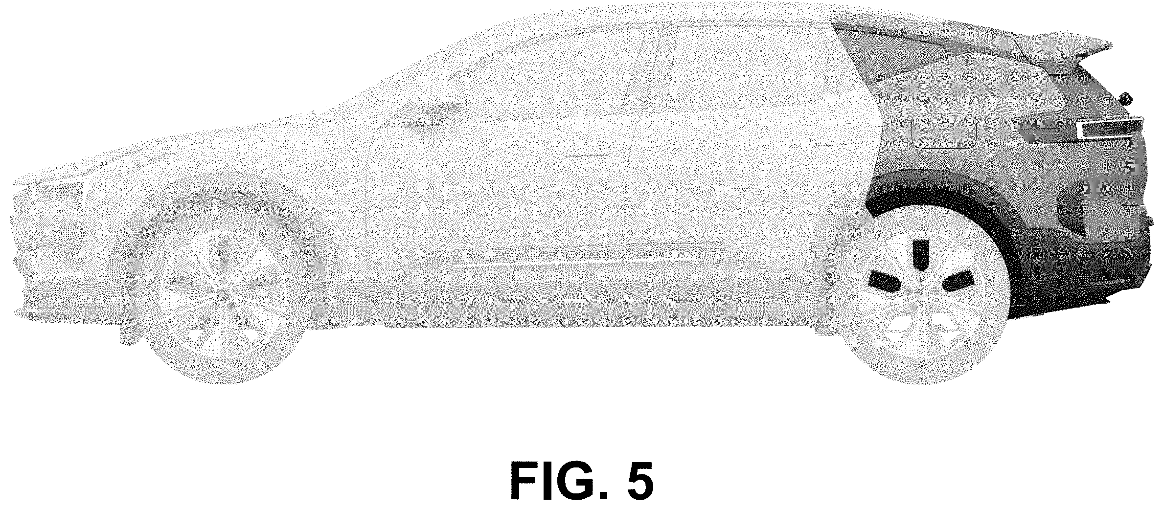 Patent USD1001694 Figure 5 – Rear end of a motor vehicle