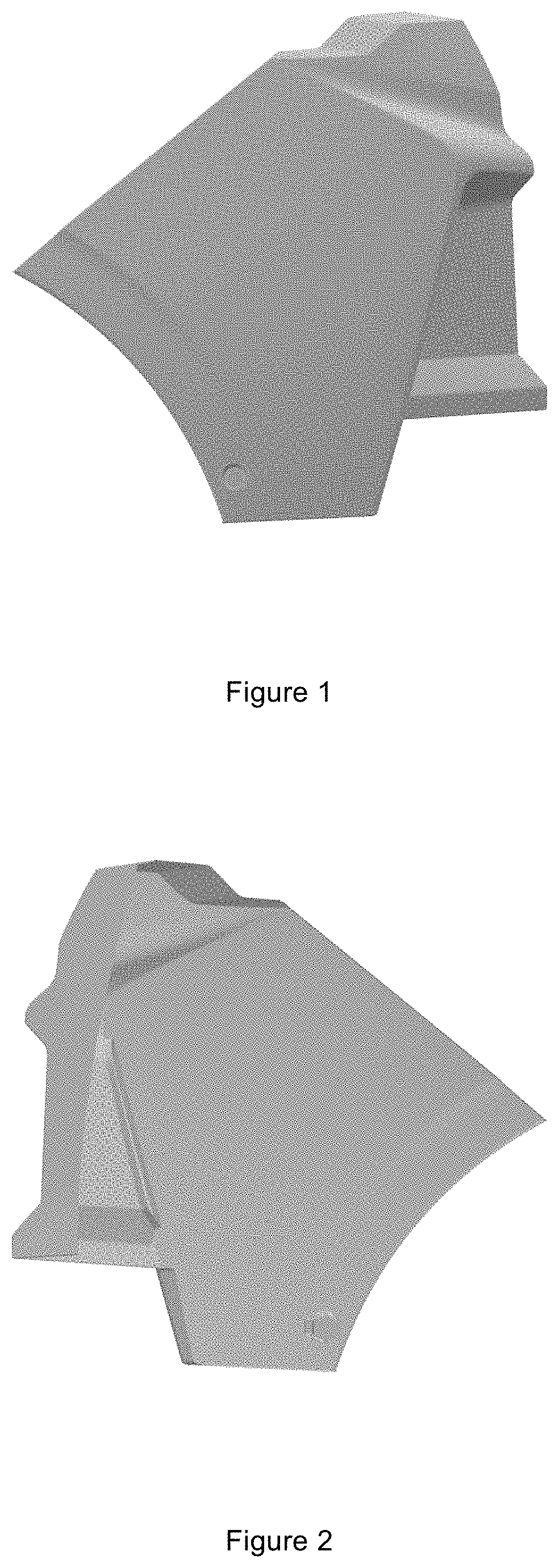 Patent USD1001695 — Rear upper bumper — Figure 1