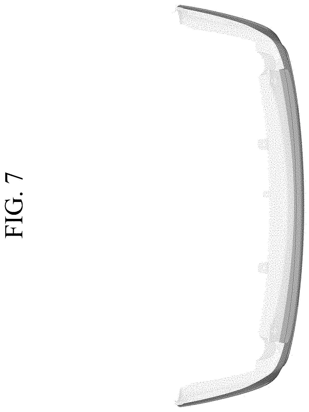 Patent USD1001696 Figure 7 – Rear bumper for automobile