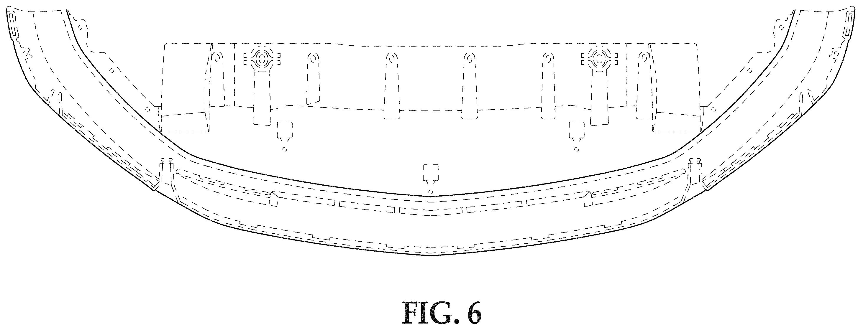 Patent USD1001697 Figure 6 – Vehicle front lower bumper