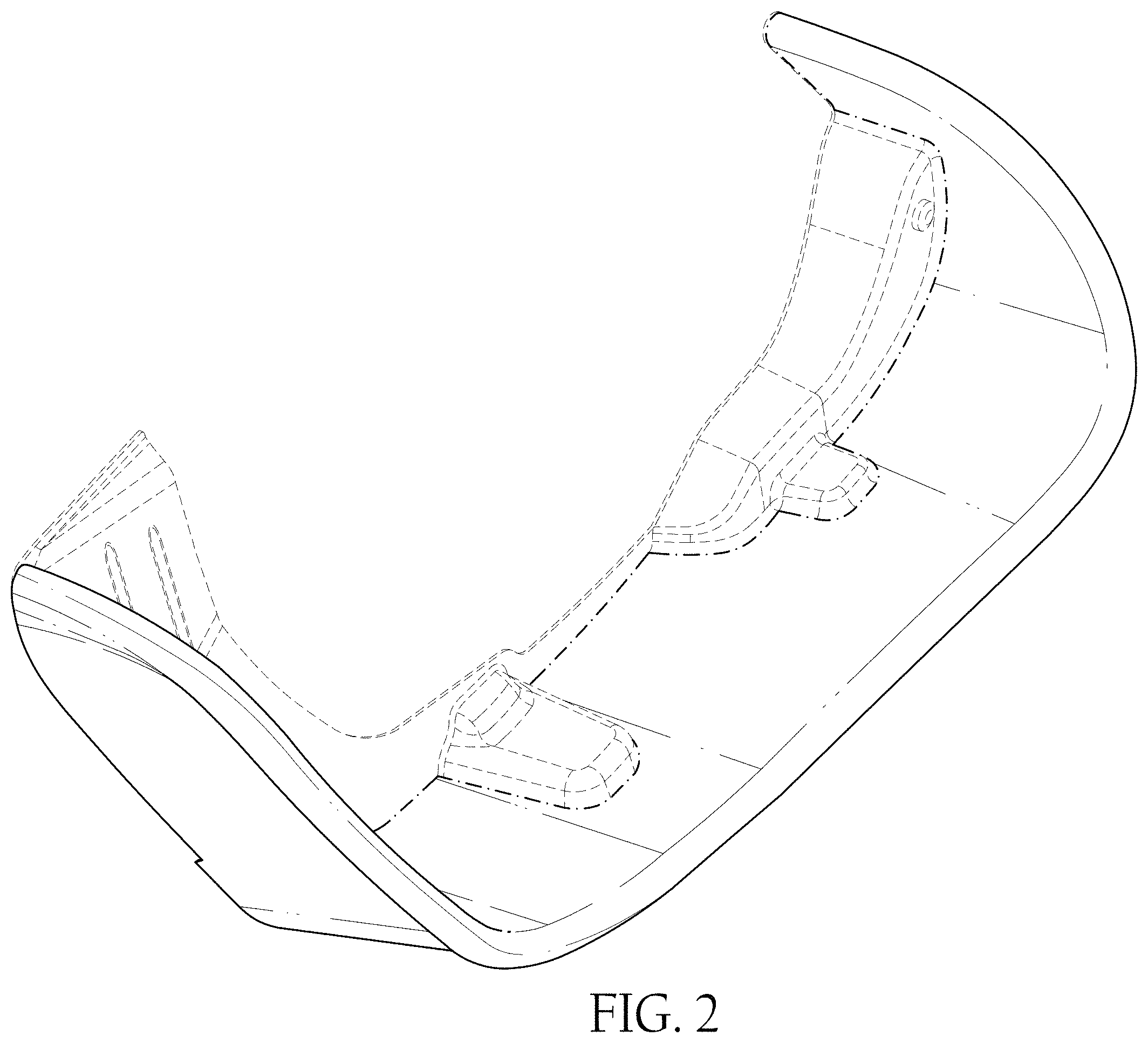 Patent USD1001699 Figure 2 – Vehicle fender flare