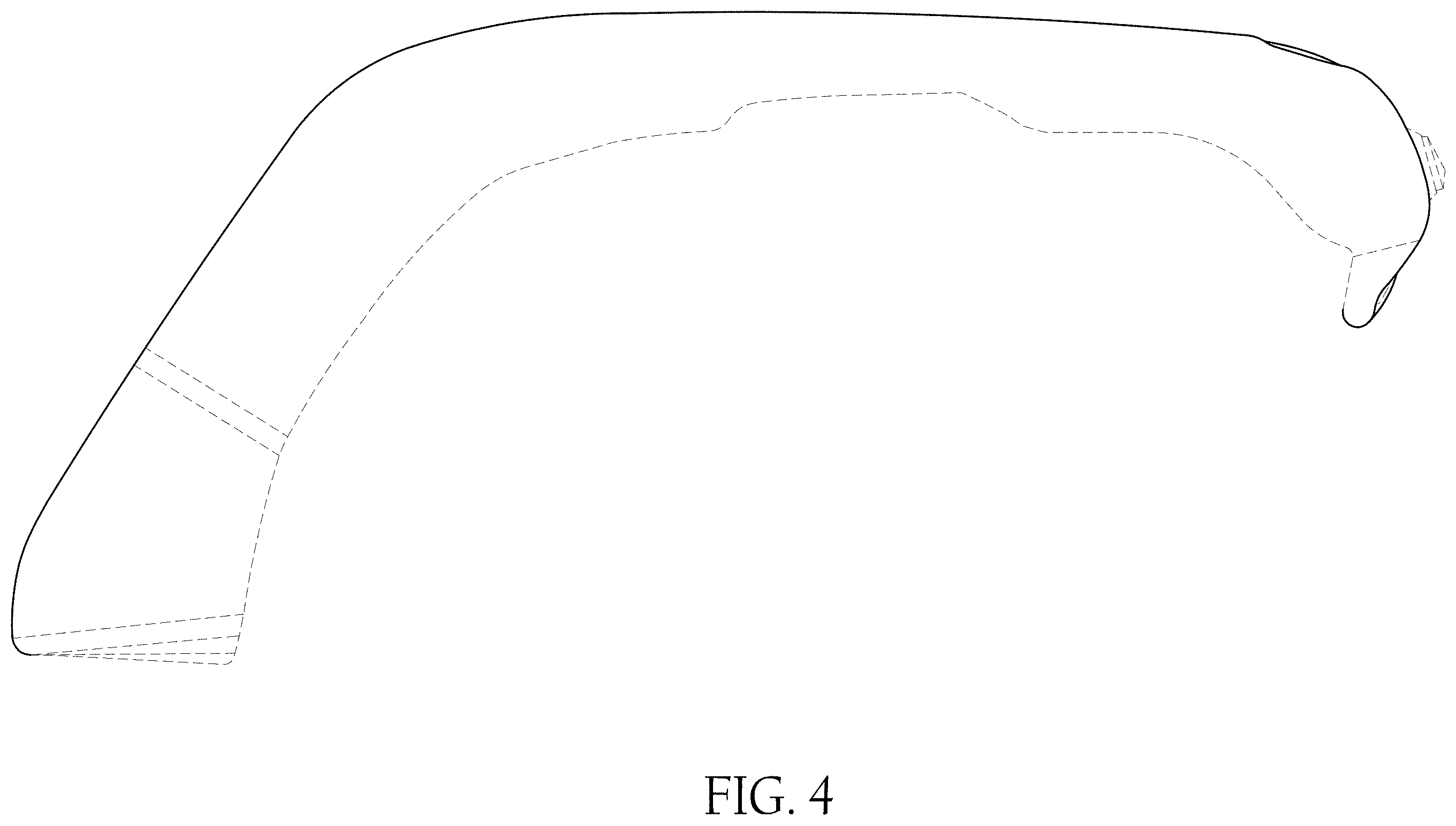 Patent USD1001699 Figure 4 – Vehicle fender flare
