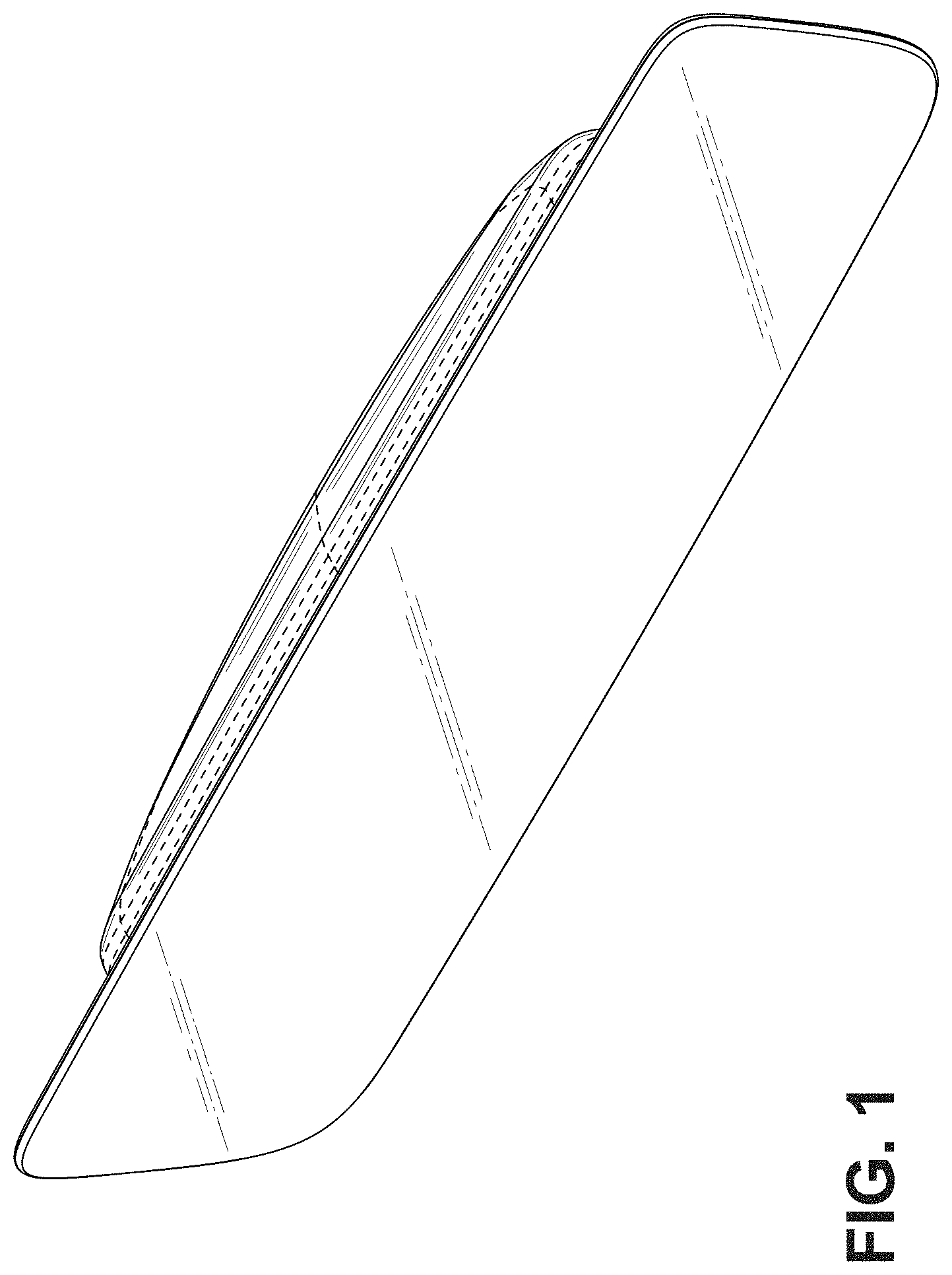 Patent USD1001700 Figure 1 – Rearview mirror for a vehicle