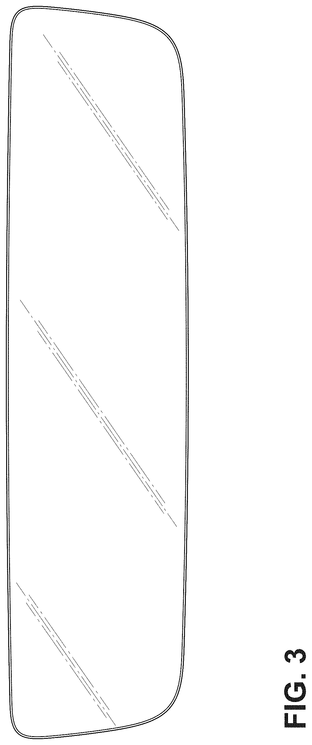 Patent USD1001700 Figure 3 – Rearview mirror for a vehicle