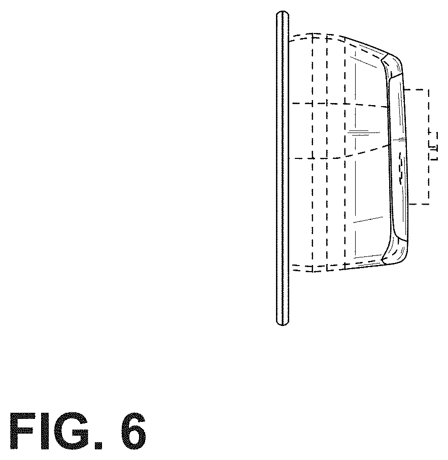 Patent USD1001700 Figure 6 – Rearview mirror for a vehicle