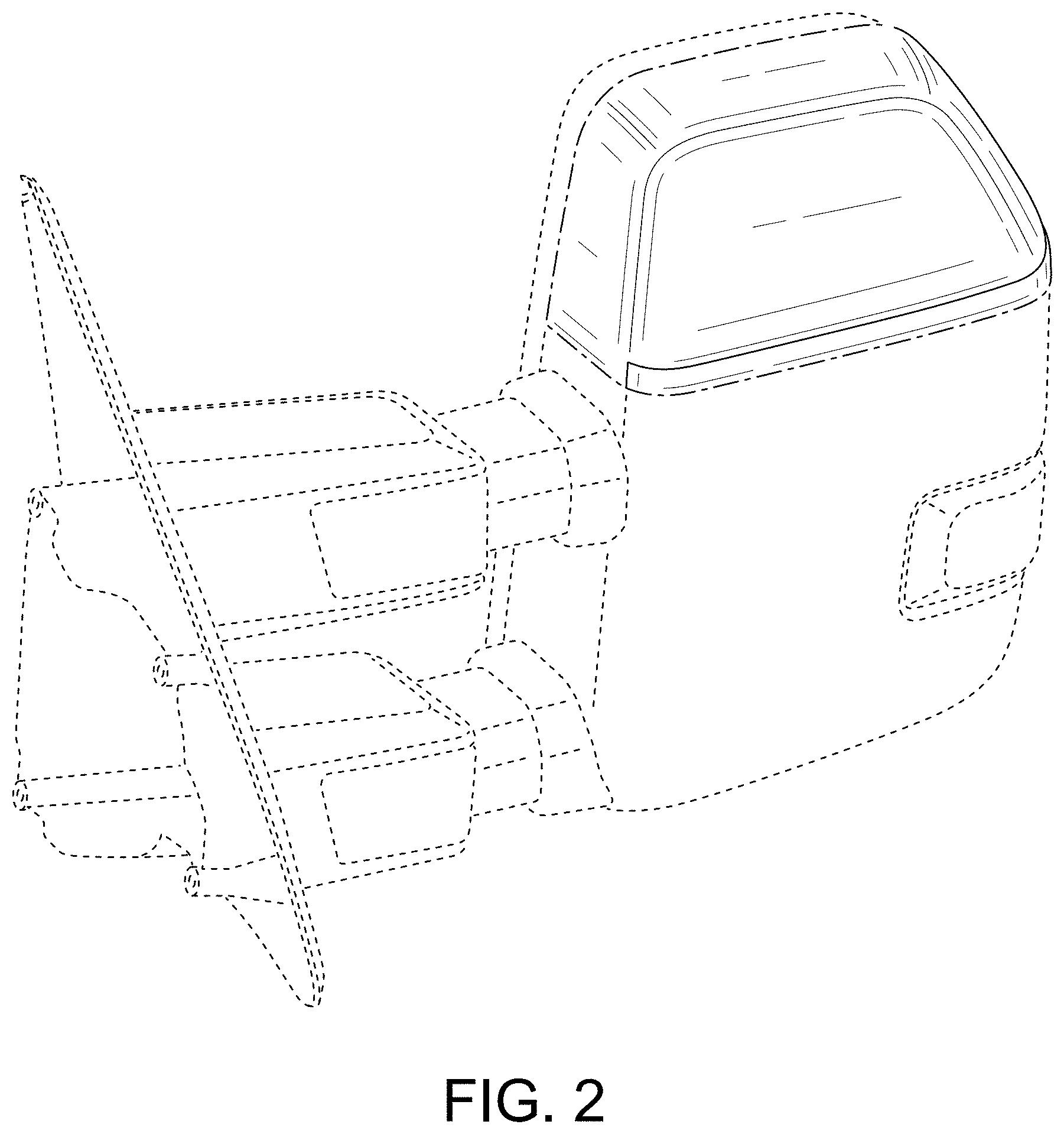 Patent USD1001701 Figure 2 – Vehicle mirror