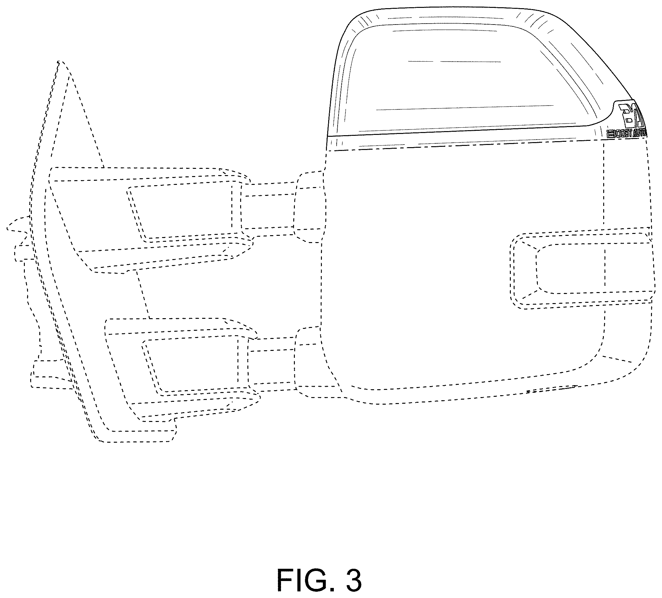 Patent USD1001701 Figure 3 – Vehicle mirror