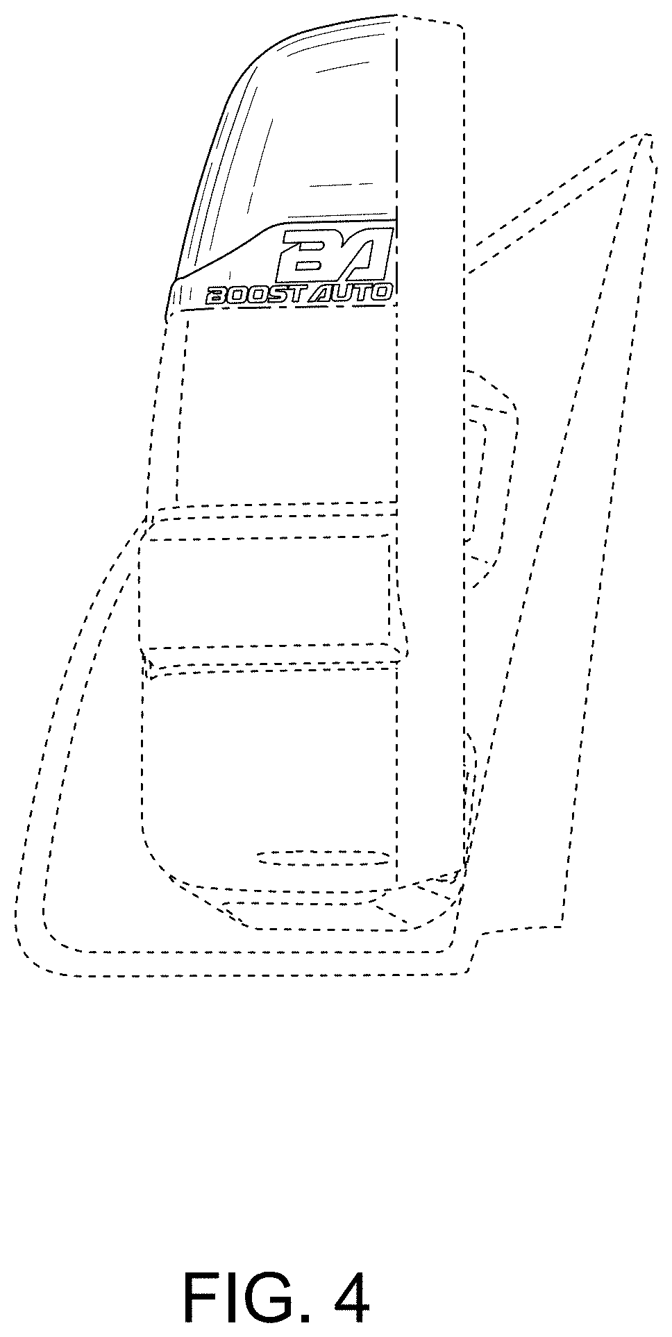 Patent USD1001701 Figure 4 – Vehicle mirror