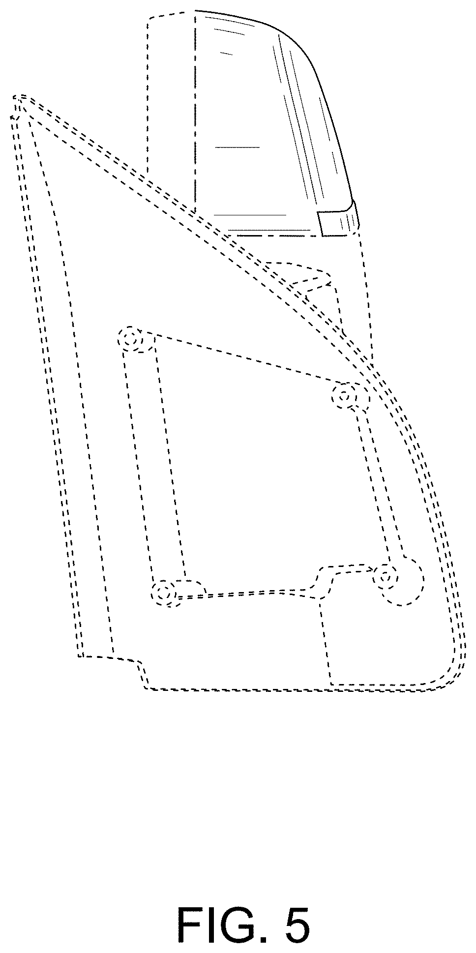 Patent USD1001701 Figure 5 – Vehicle mirror