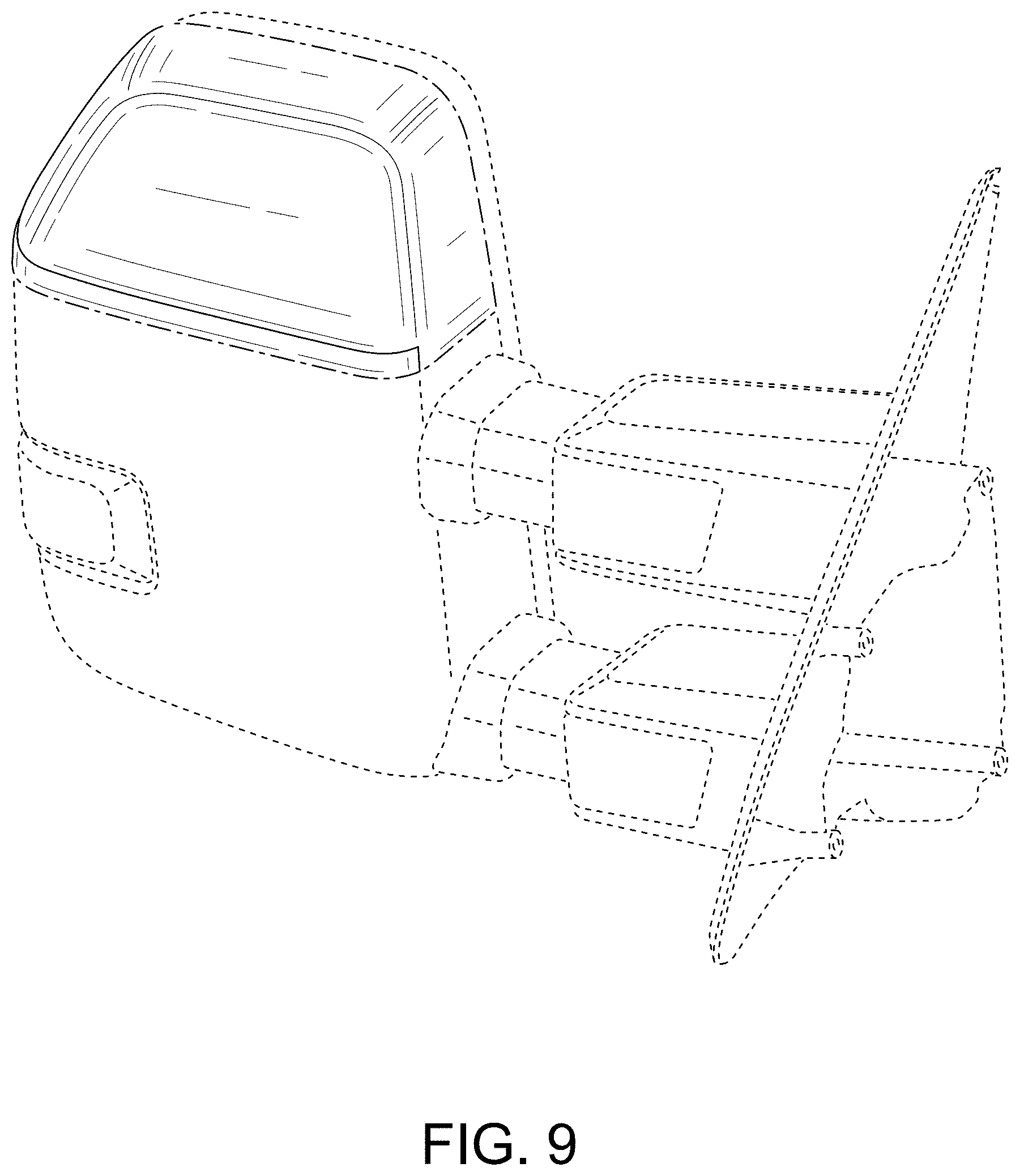 Patent USD1001701 Figure 9 – Vehicle mirror