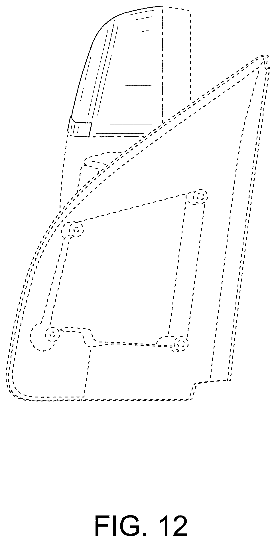 Patent USD1001701 Figure 12 – Vehicle mirror