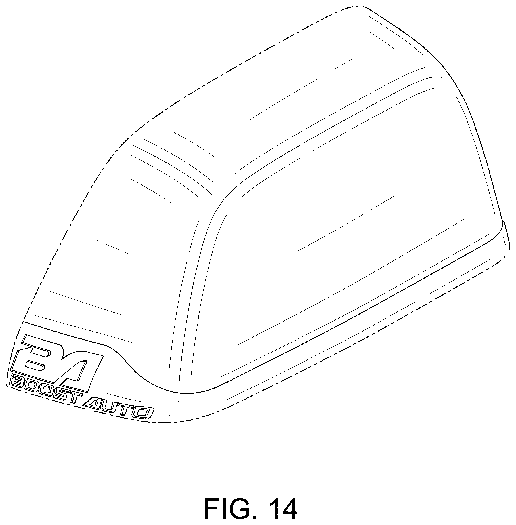 Patent USD1001701 Figure 14 – Vehicle mirror
