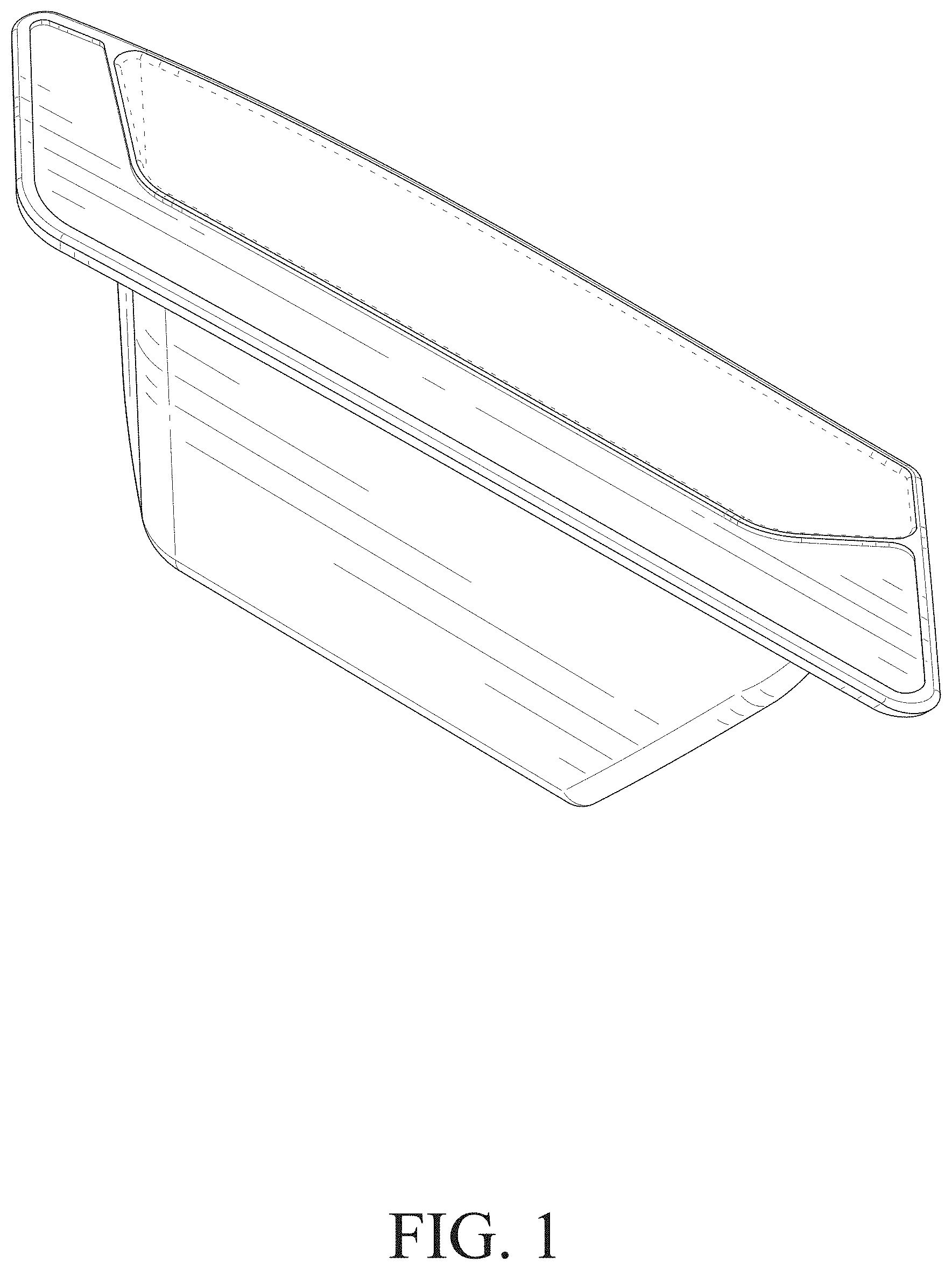 Patent USD1001704 Figure 1 – Car door side storage box
