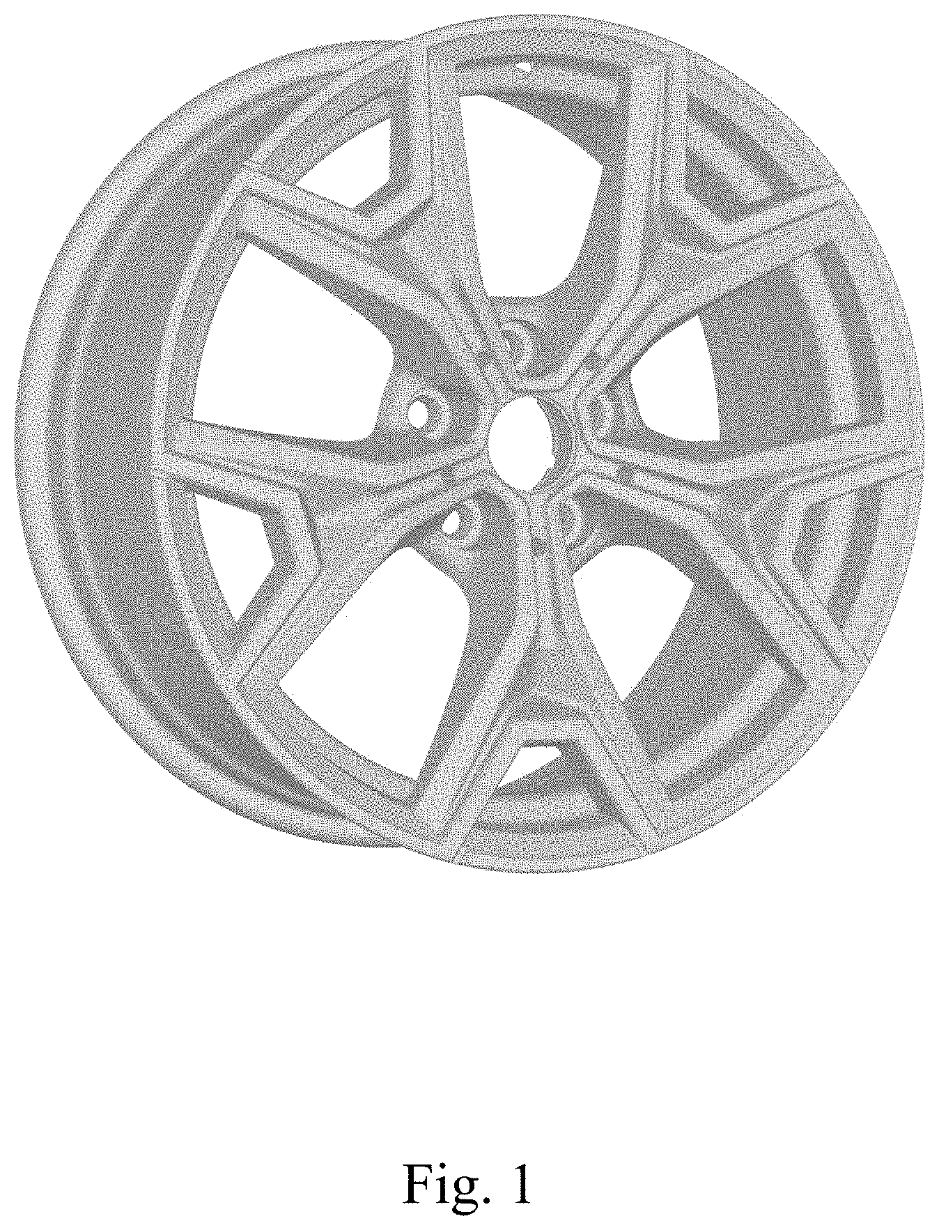 Patent USD1001709 — Vehicle wheel, toy vehicle wheel, and/or replicas thereof — Figure 1