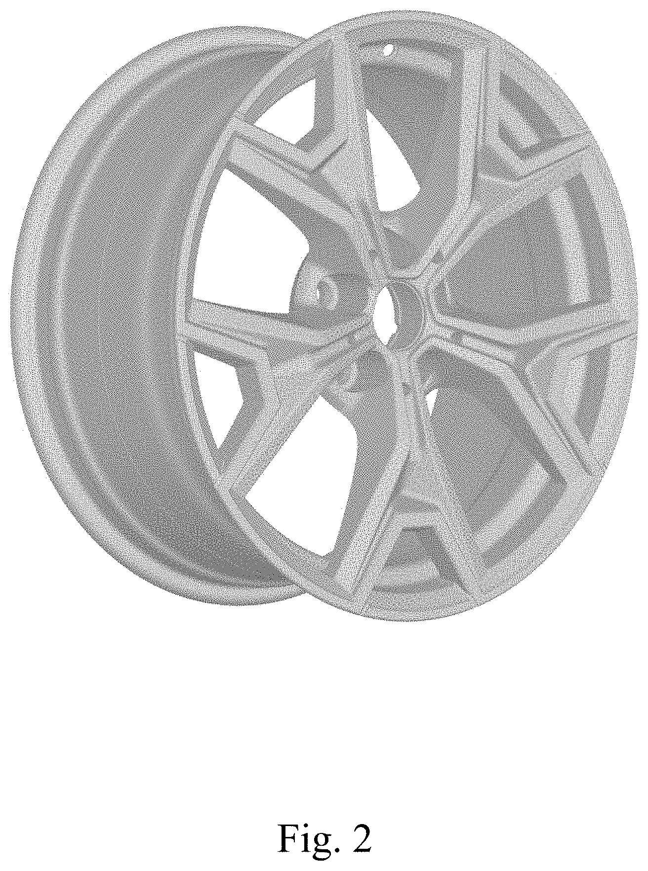 Patent USD1001709 Figure 2 – Vehicle wheel, toy vehicle wheel, and/or replicas thereof