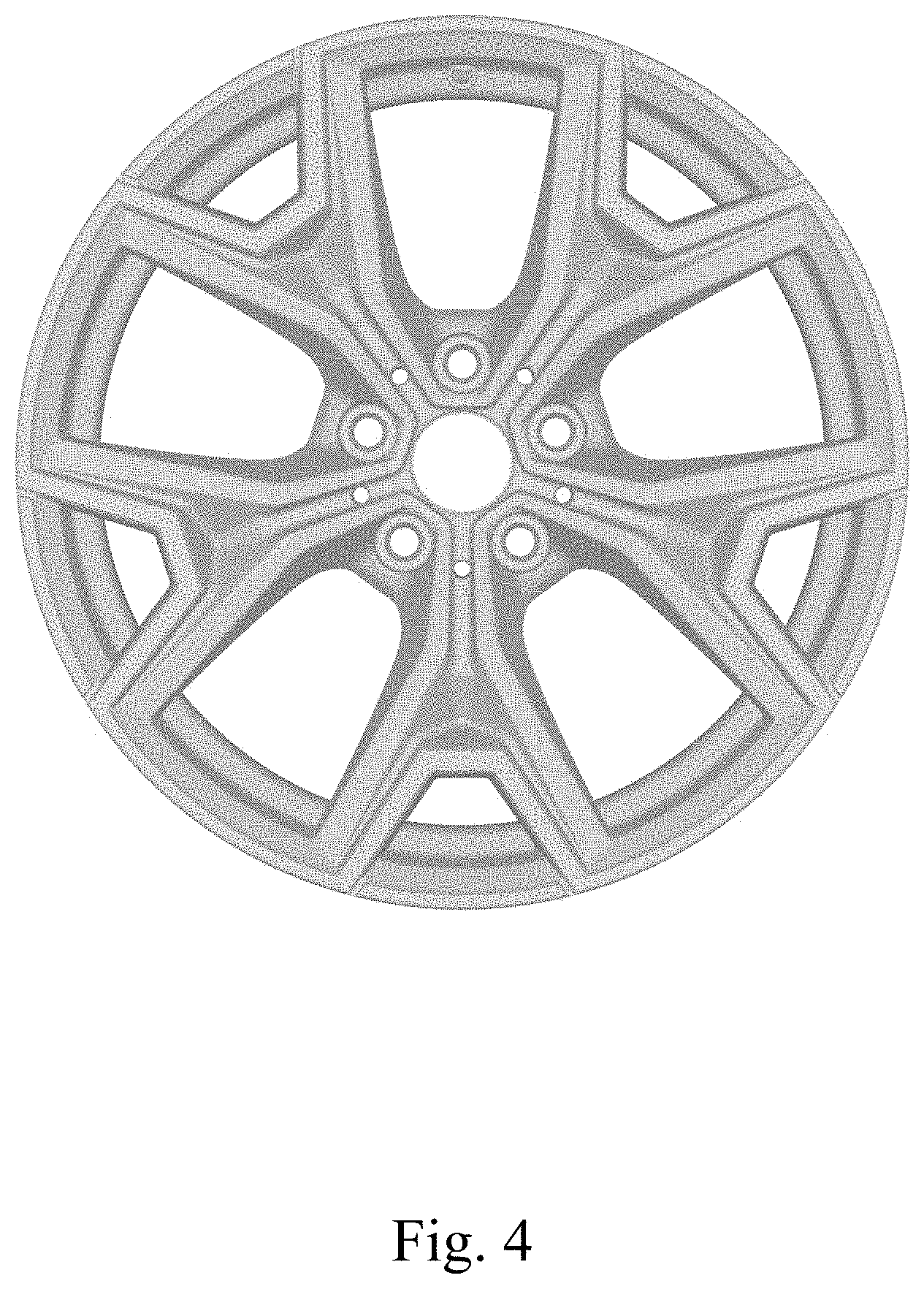 Patent USD1001709 Figure 4 – Vehicle wheel, toy vehicle wheel, and/or replicas thereof
