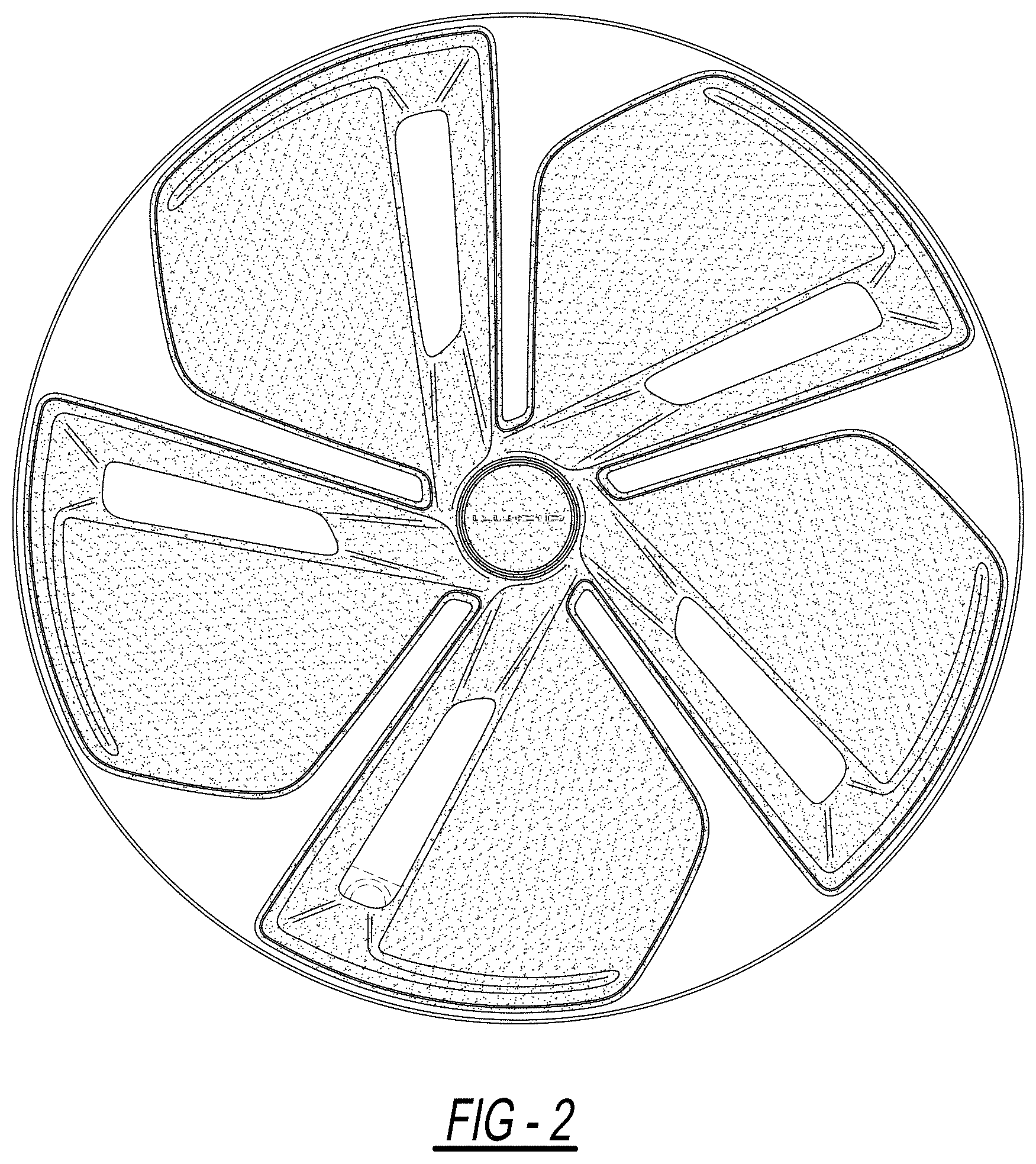 Patent USD1001711 Figure 2 – Automotive vehicle wheel