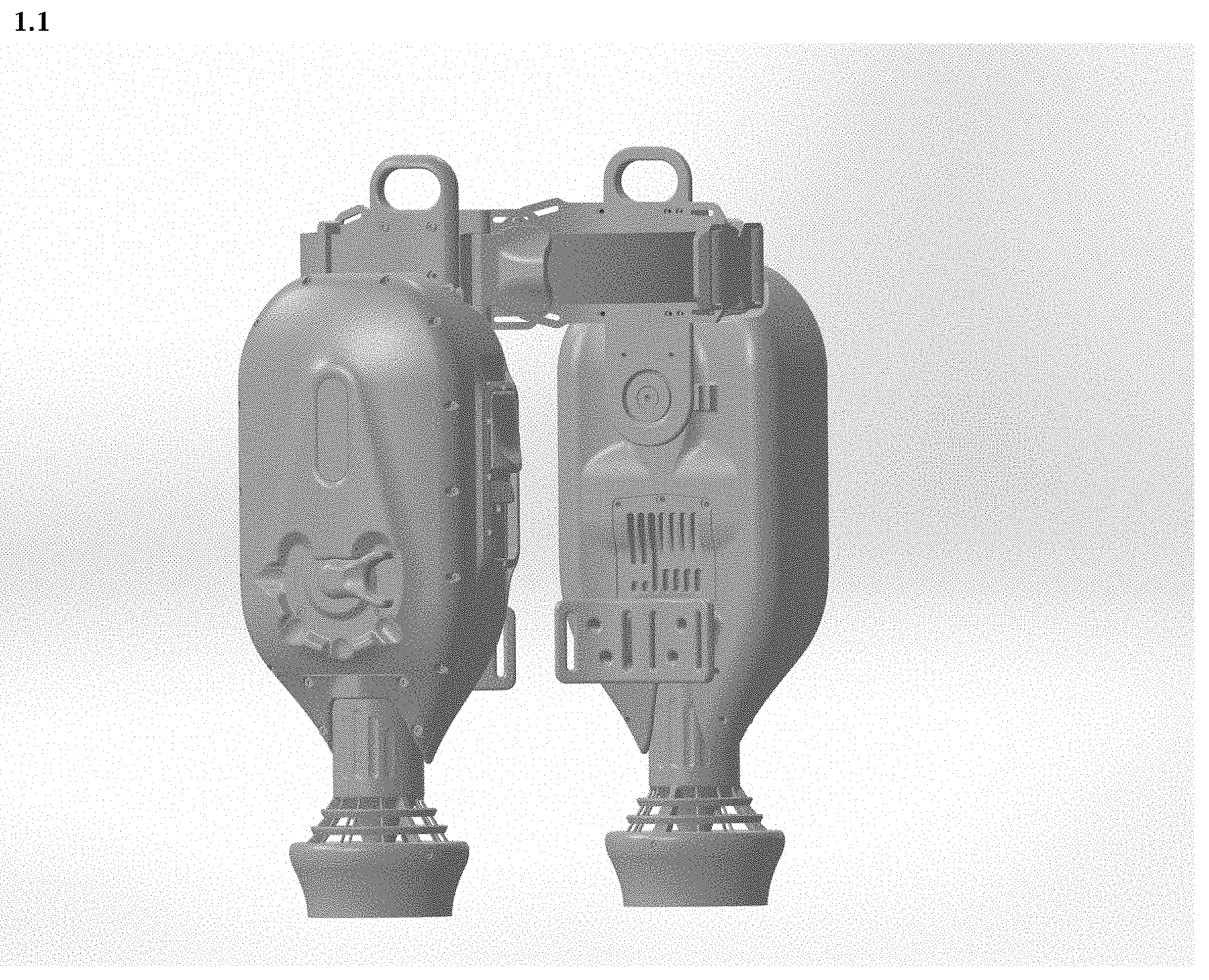 Patent USD1001713 Figure 1 – Underwater scooter