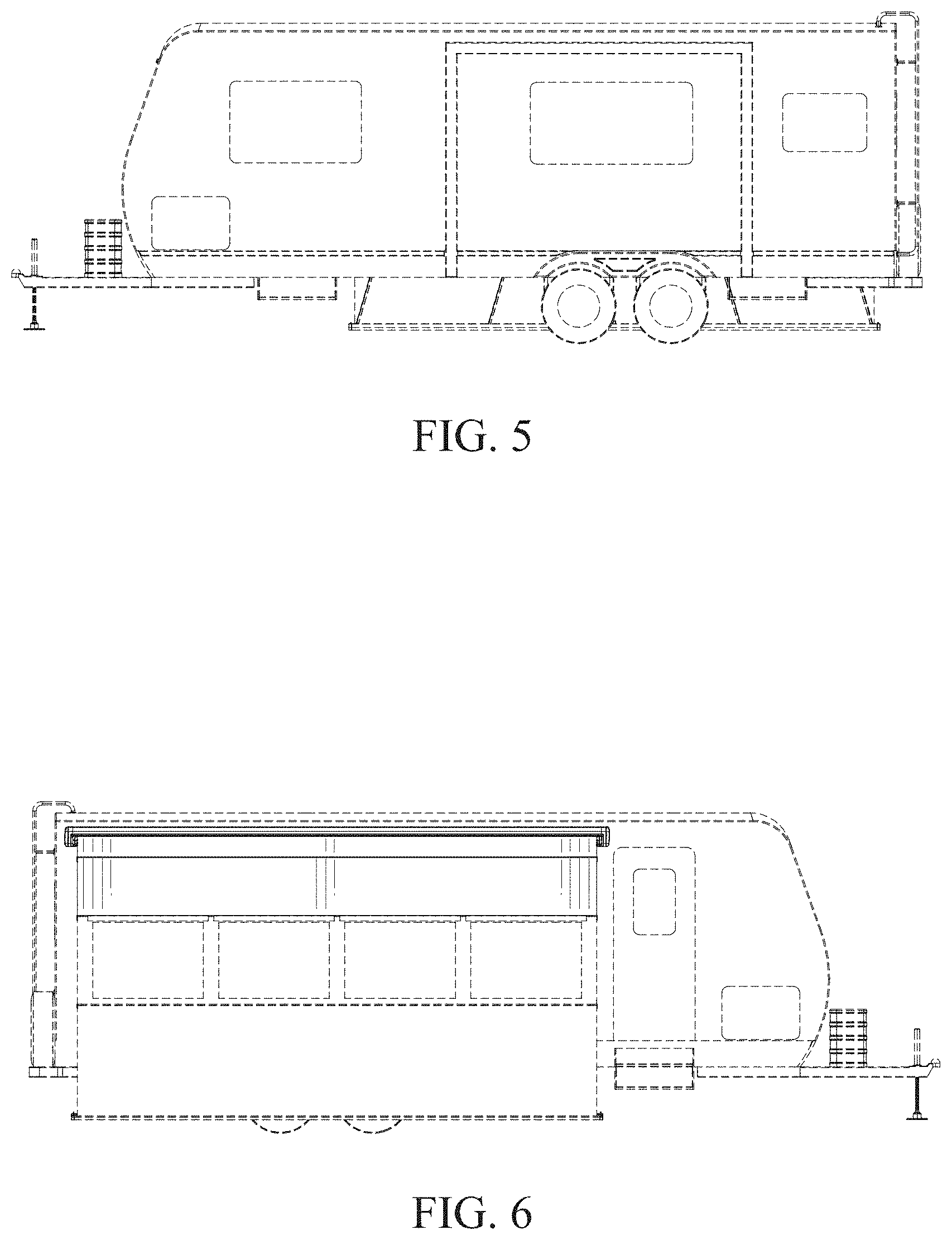 Patent USD1001714 Figure 5 – Retractable awning and partial room combination