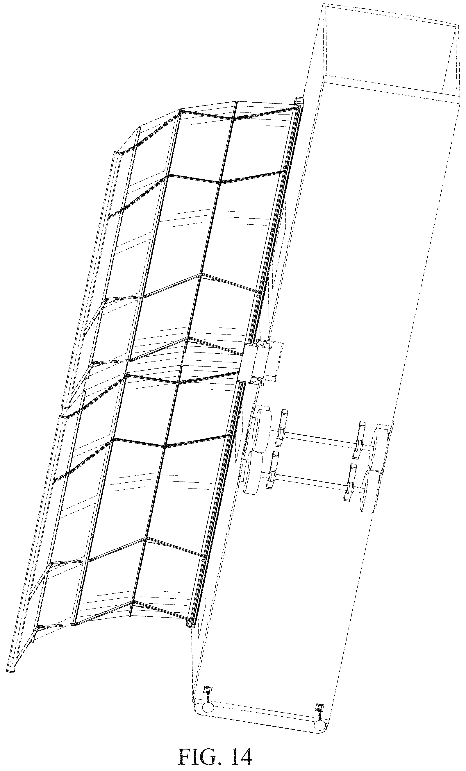 Patent USD1001714 Figure 11 – Retractable awning and partial room combination