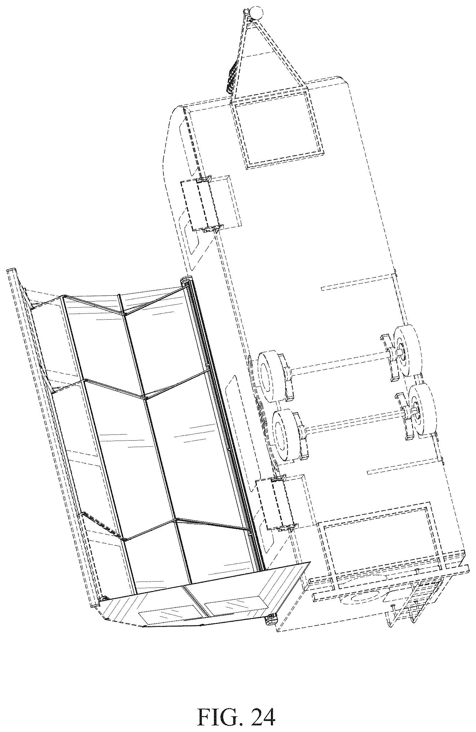 Patent USD1001714 Figure 18 – Retractable awning and partial room combination
