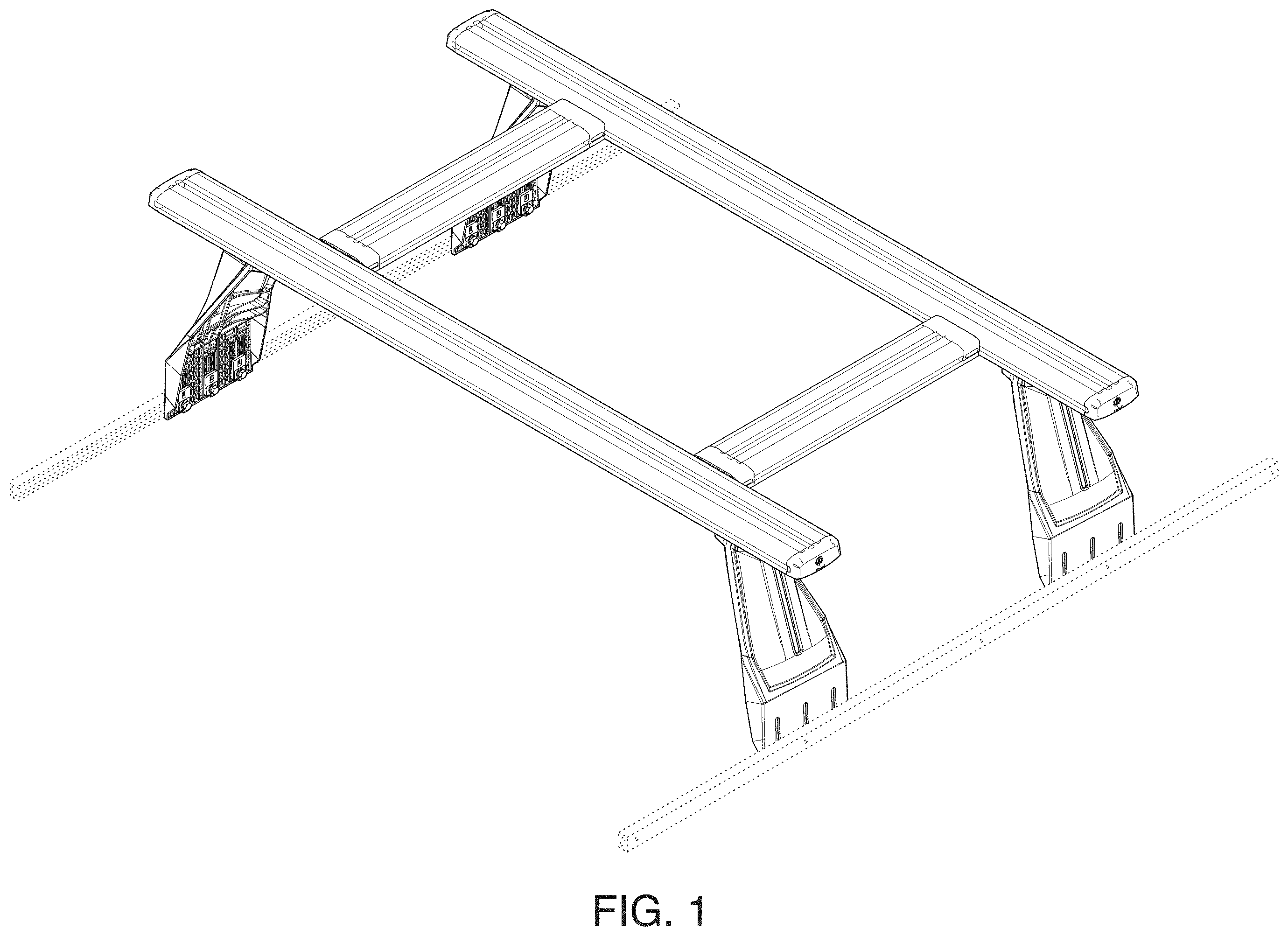 Patent USD1001717 — Adjustable cargo carrier assembly — Figure 1