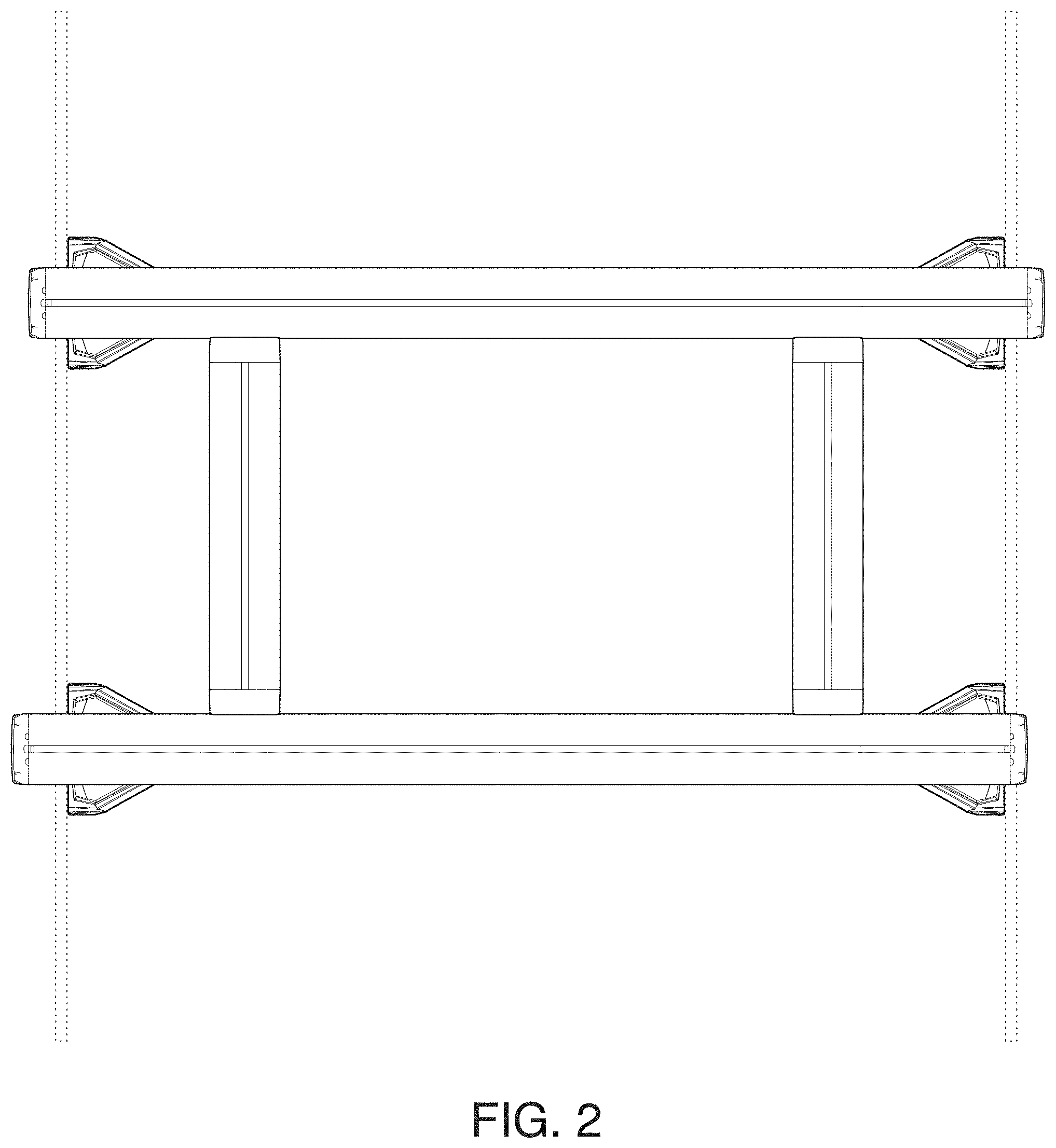 Patent USD1001717 Figure 2 – Adjustable cargo carrier assembly