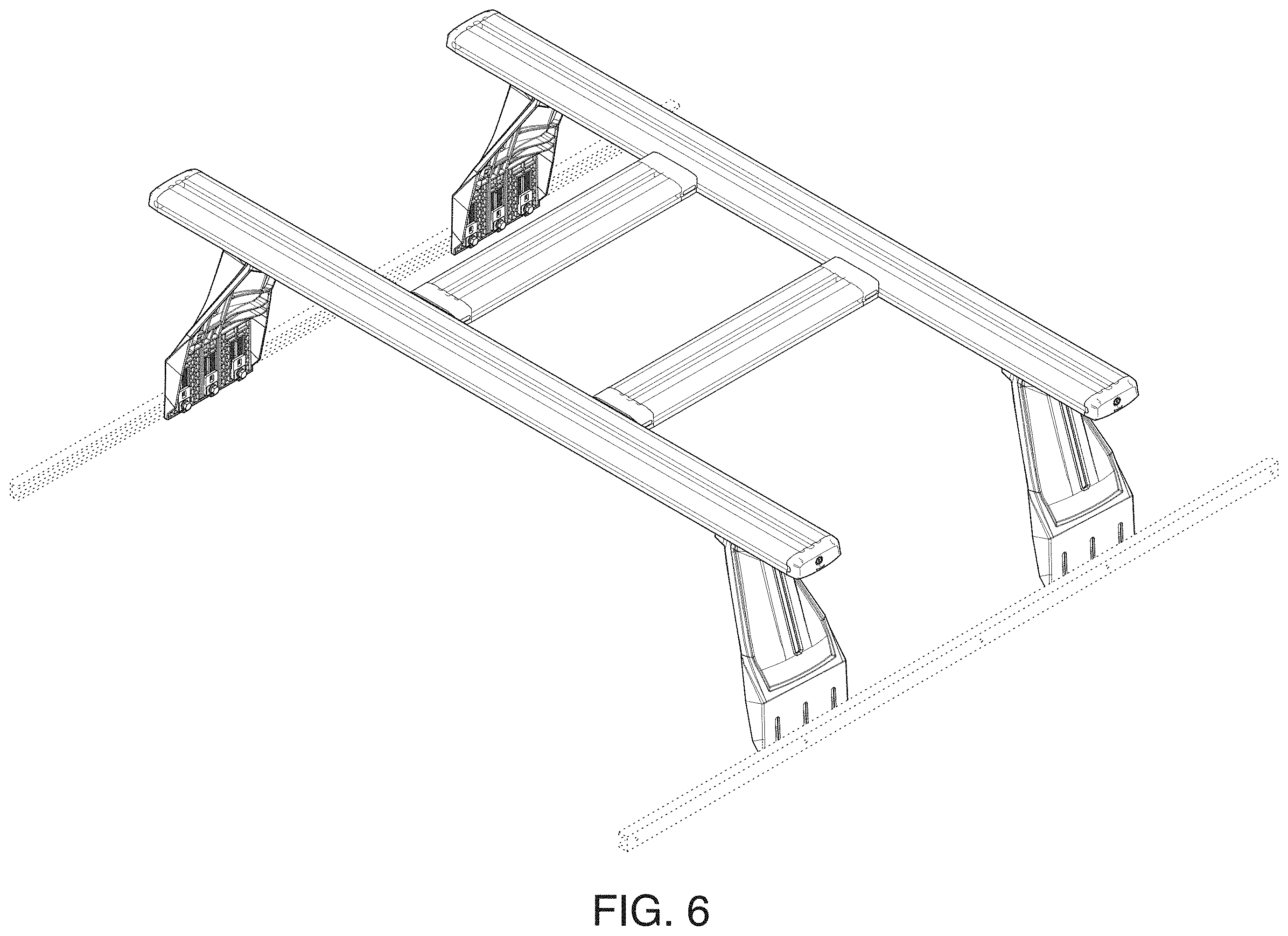 Patent USD1001717 Figure 5 – Adjustable cargo carrier assembly