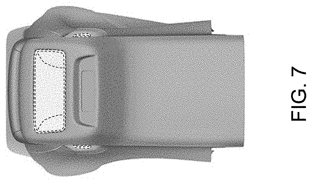 Patent USD1001718 Figure 7 – Center console for an automobile