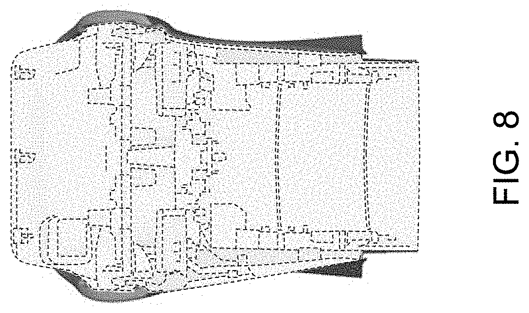 Patent USD1001718 Figure 8 – Center console for an automobile